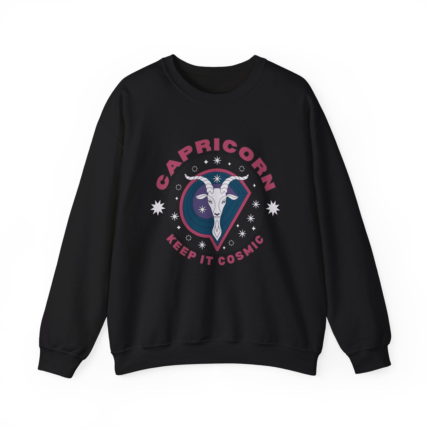 Keep It Cosmic - Retro Star Sign Astro Sweatshirt | Capricorn