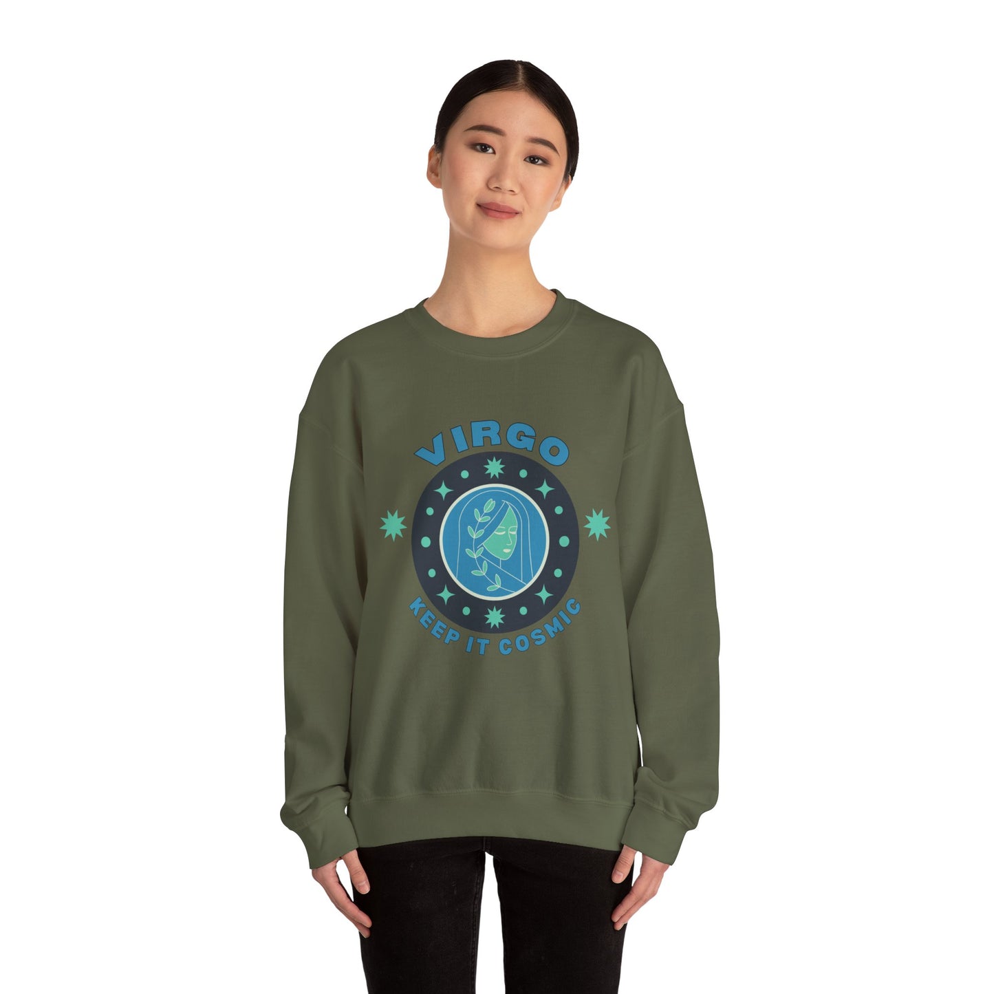 Keep It Cosmic - Retro Star Sign Astro Sweatshirt | Virgo