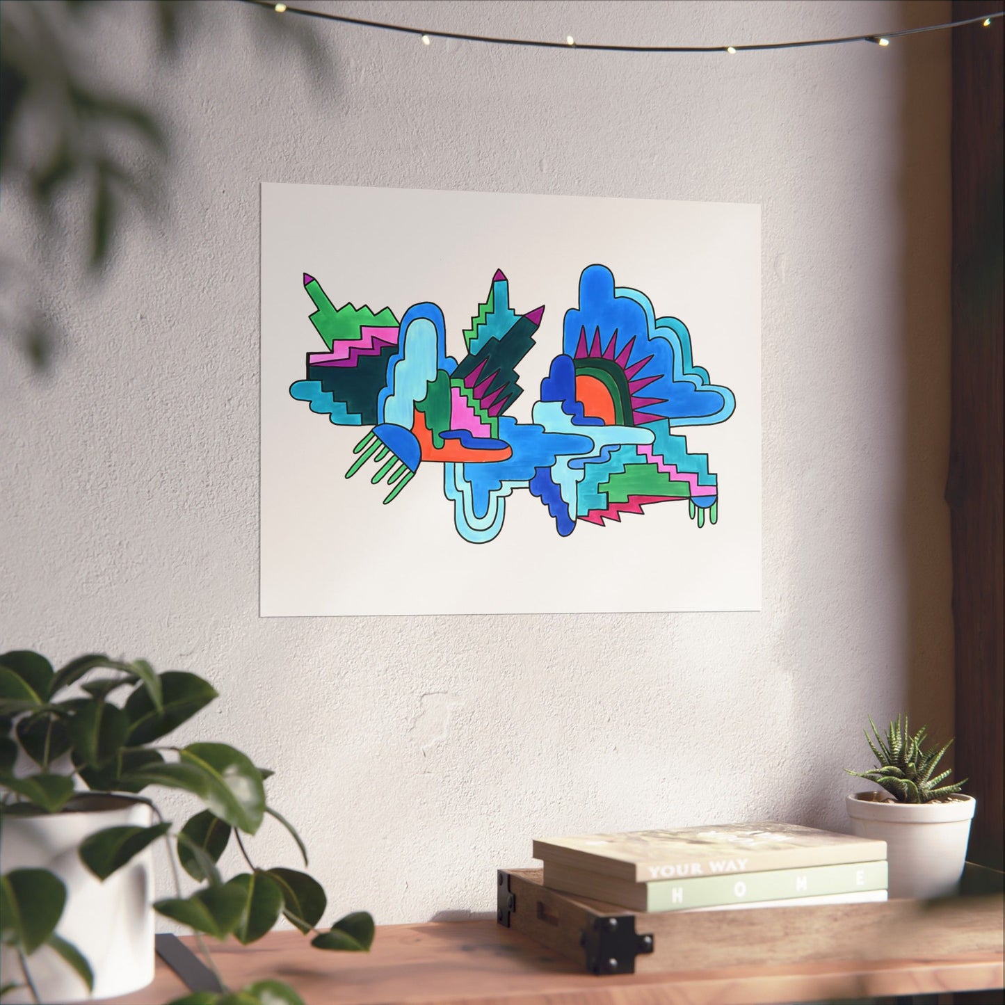 Cosmic Dreamscape | Abstract Visionary Art Print