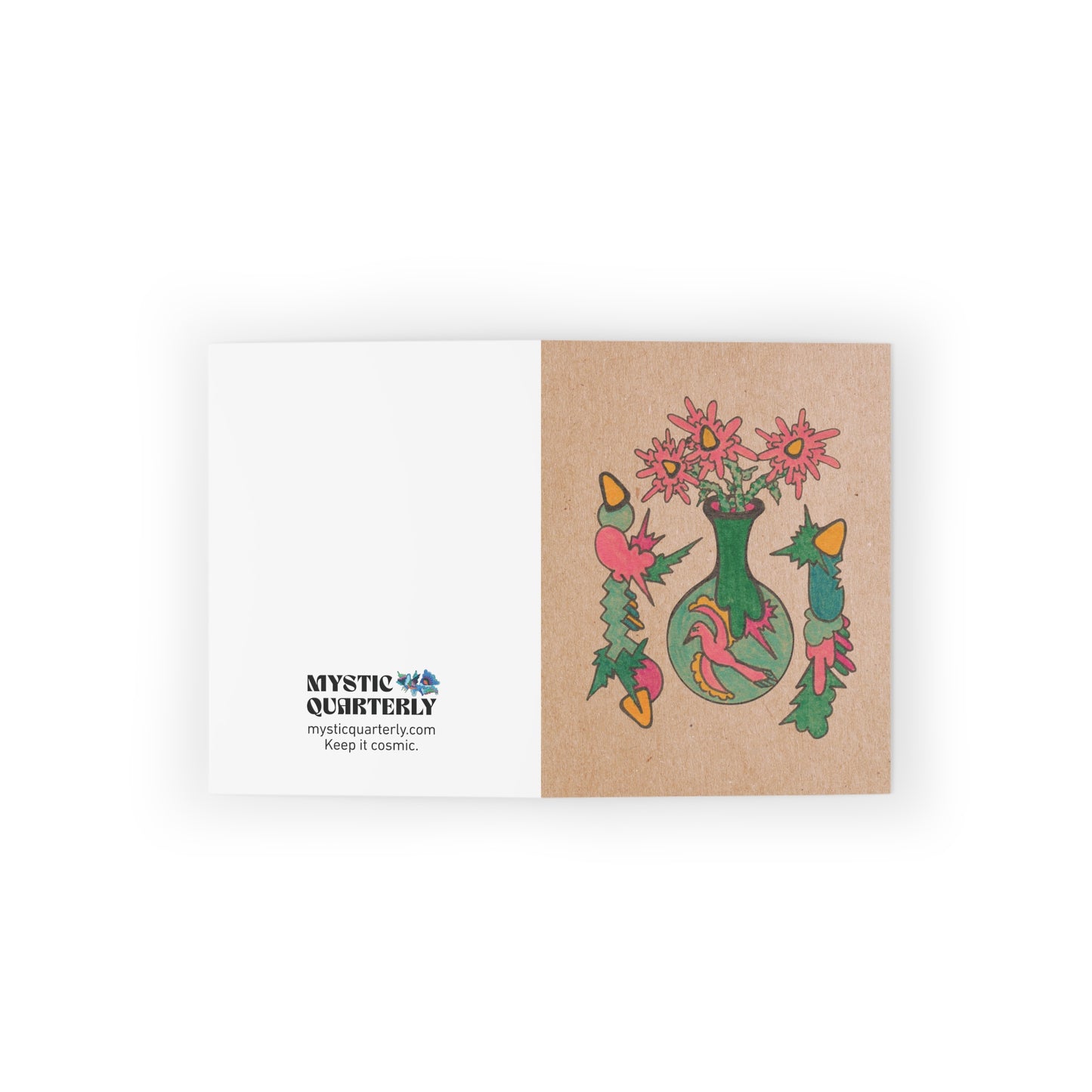 Abstract Floral Greeting Card Set of 8
