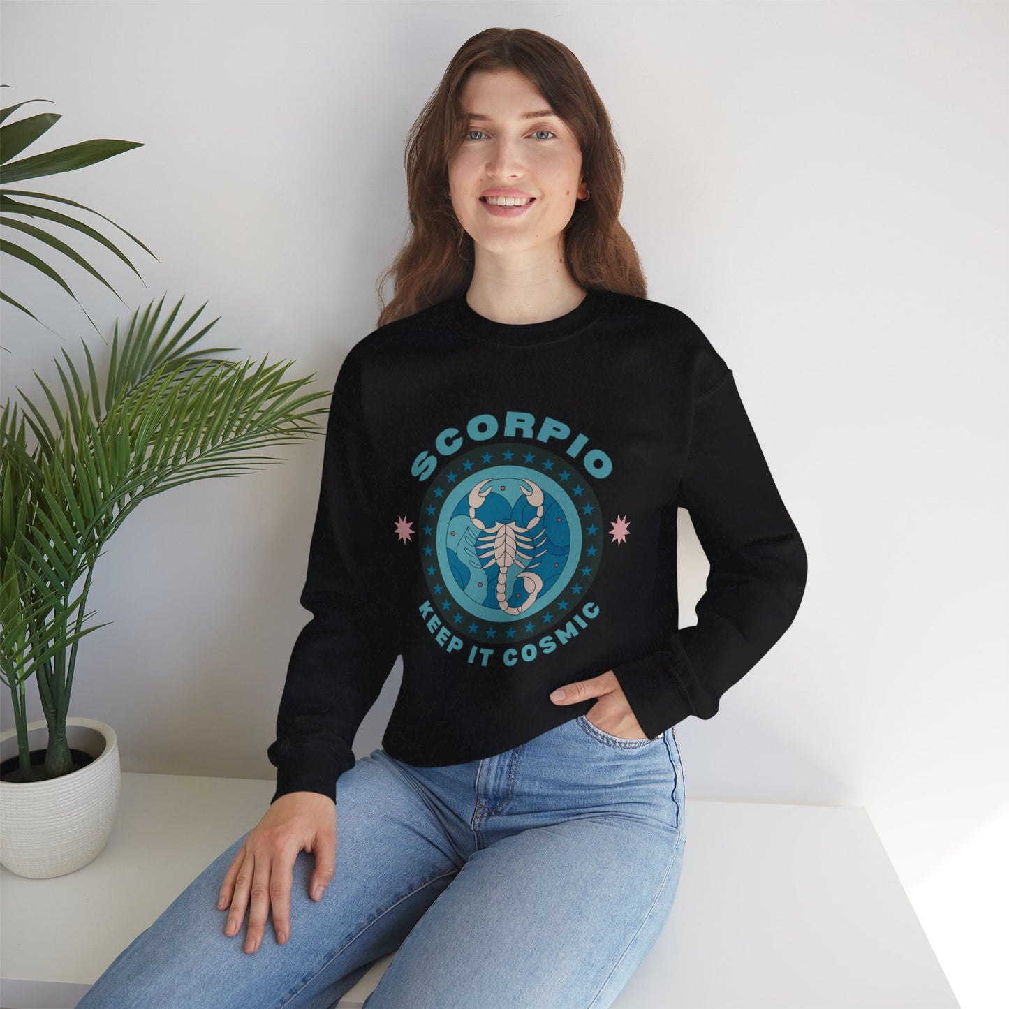 Keep It Cosmic - Retro Star Sign Astro Sweatshirt | Scorpio