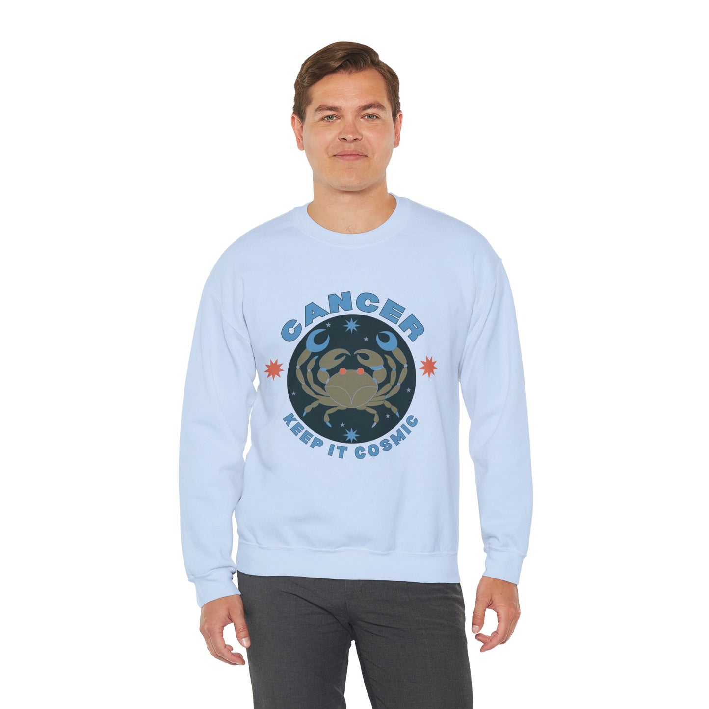 Keep It Cosmic - Retro Star Sign Astro Sweatshirt | Cancer