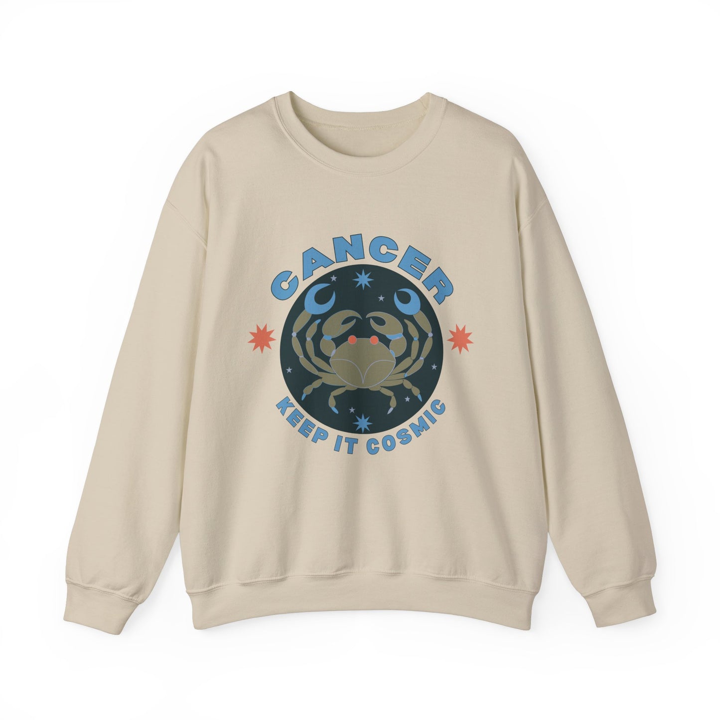 Keep It Cosmic - Retro Star Sign Astro Sweatshirt | Cancer