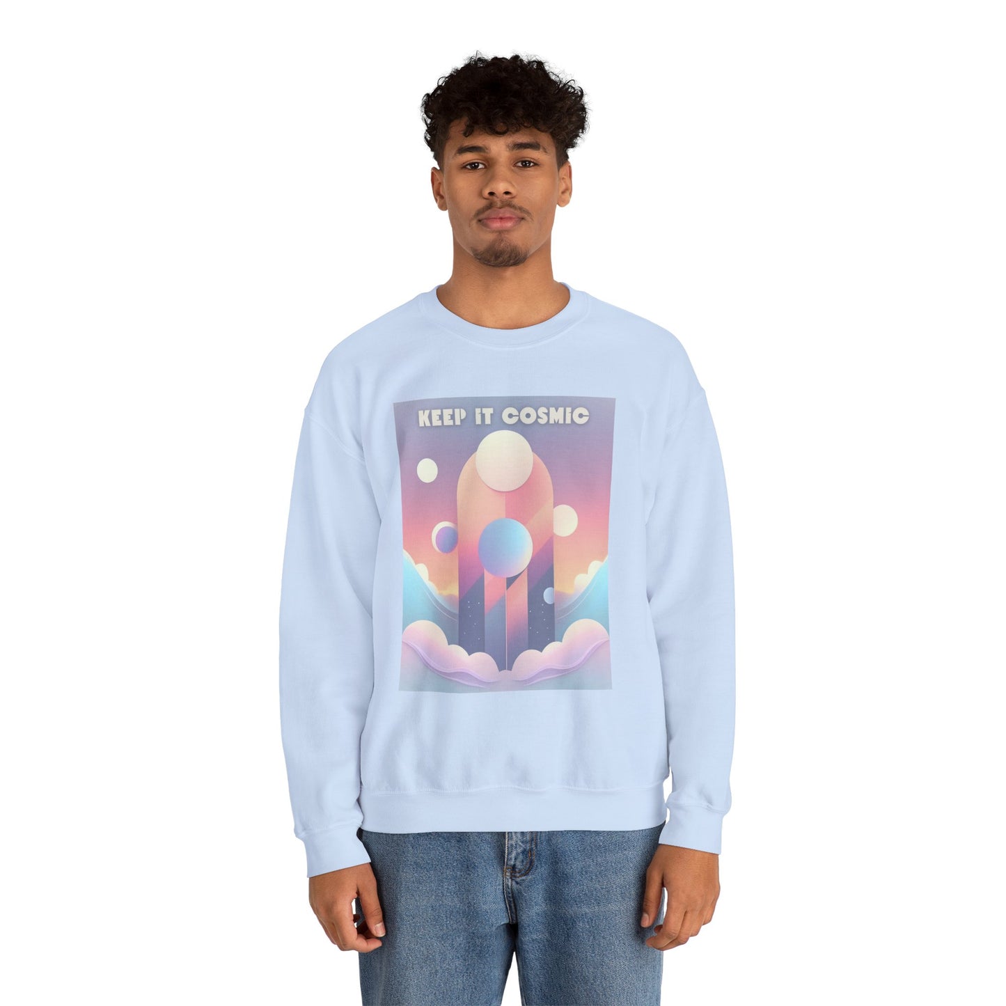 Pastel Cosmos Sweatshirt – Keep It Cosmic Celestial Aesthetic Crewneck