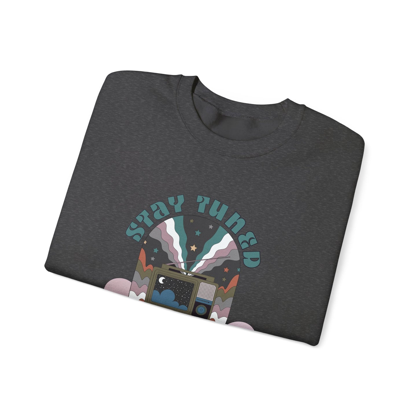 Stay Tuned Cosmic Retro Sweatshirt - Earthglow Celestial Crewneck