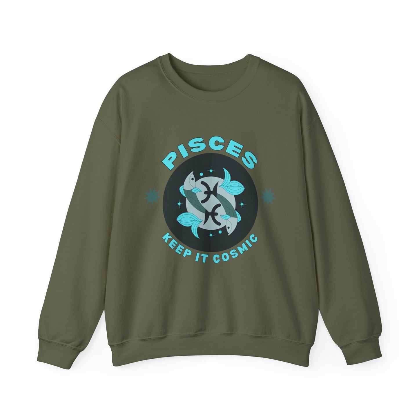 Keep It Cosmic - Retro Star Sign Astro Sweatshirt | Pisces
