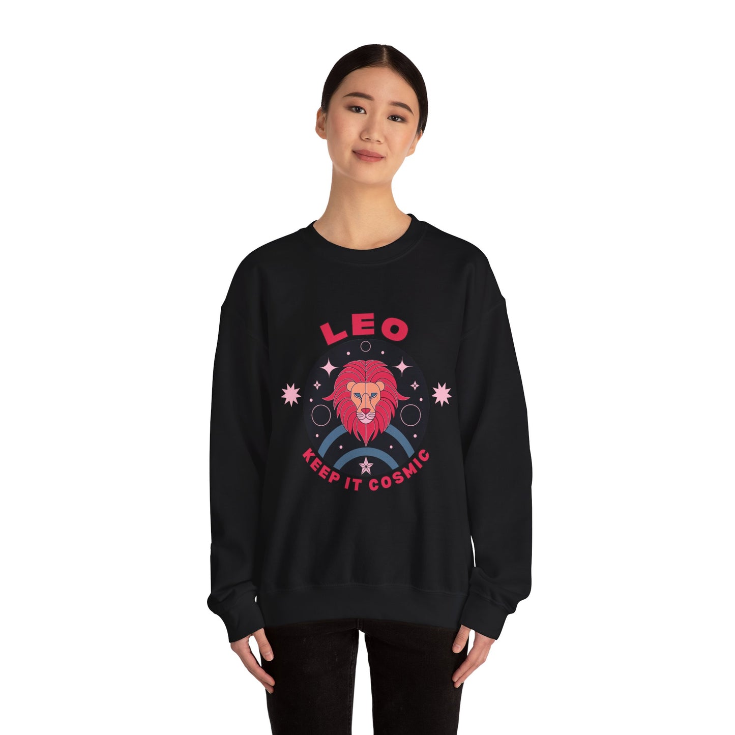 Keep It Cosmic - Retro Star Sign Astro Sweatshirt | Leo