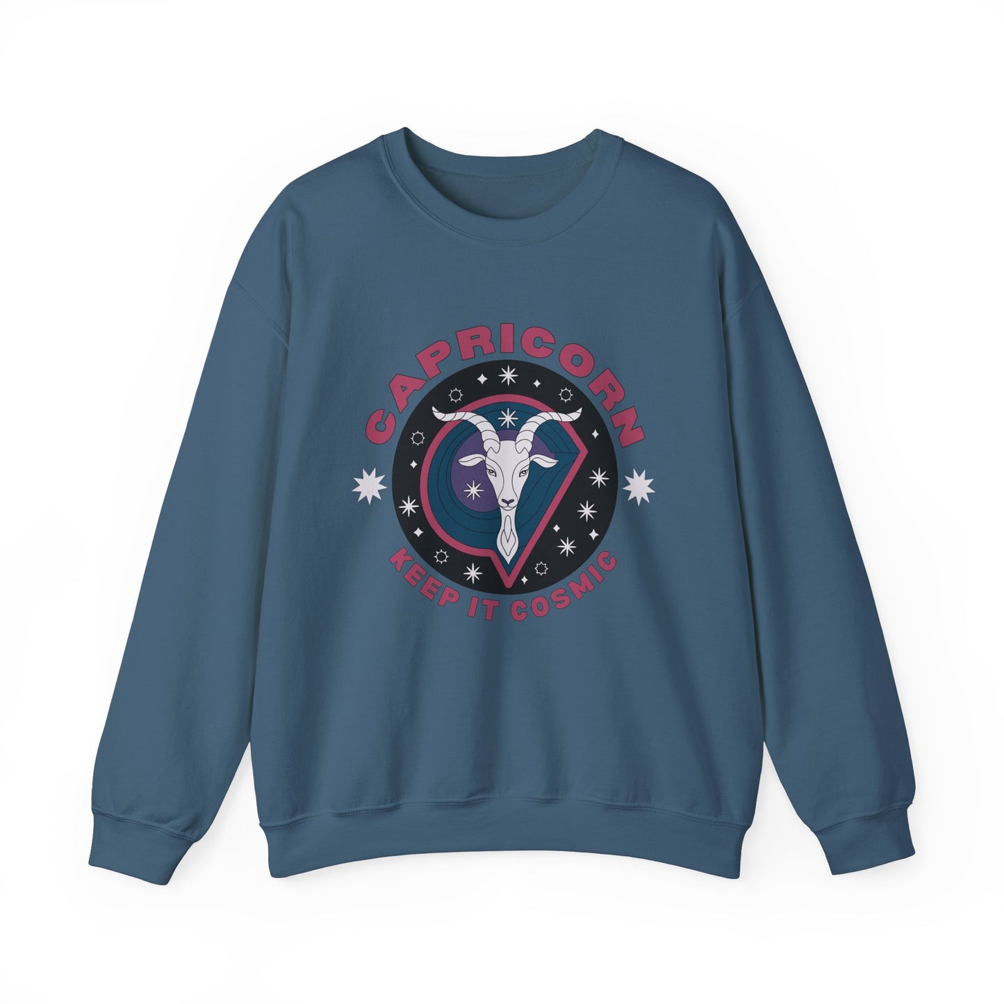 Keep It Cosmic - Retro Star Sign Astro Sweatshirt | Capricorn