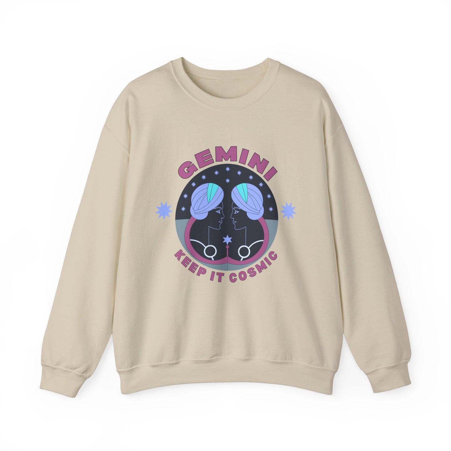 Keep It Cosmic - Retro Star Sign Astro Sweatshirt | Gemini