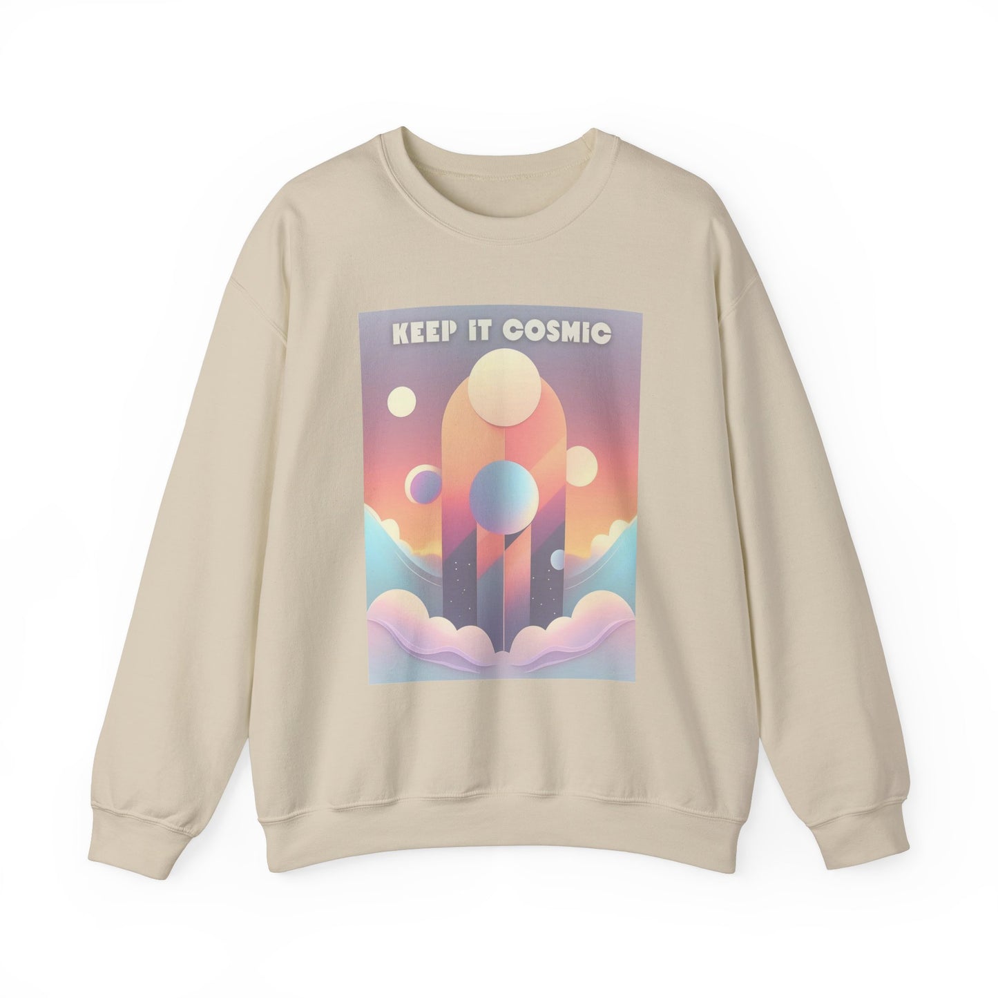 Pastel Cosmos Sweatshirt – Keep It Cosmic Celestial Aesthetic Crewneck