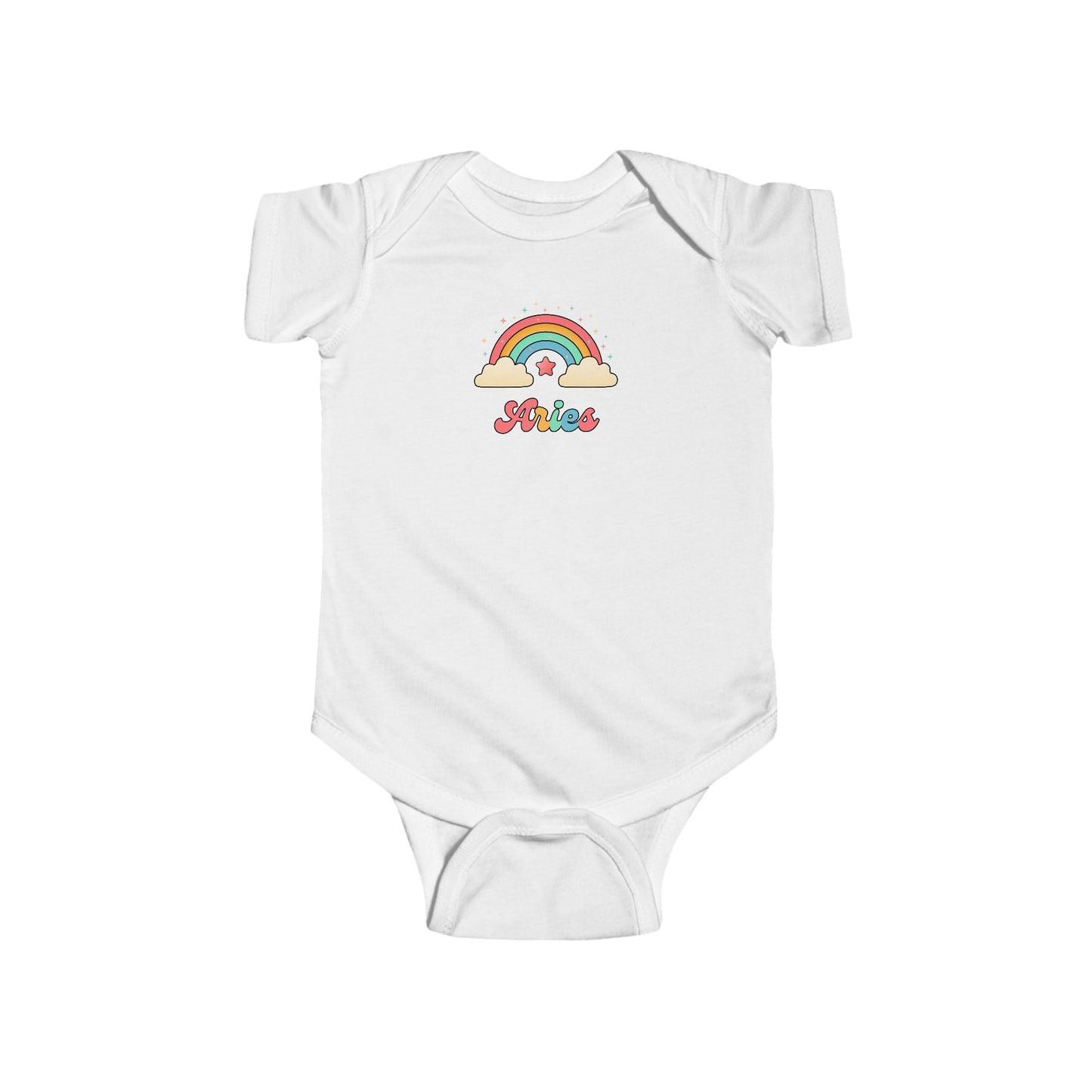 Cosmic Cutie Aries Zodiac Onesie | Astrology Cotton Baby Bodysuit