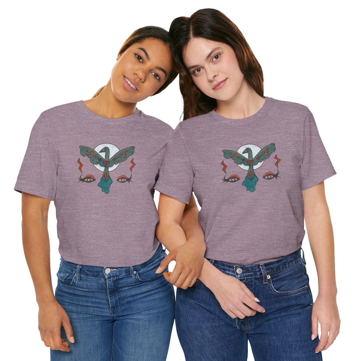 Feel to See Moon T-Shirt Tee | Esoteric Eyes Cosmic Art Tee (Unisex)