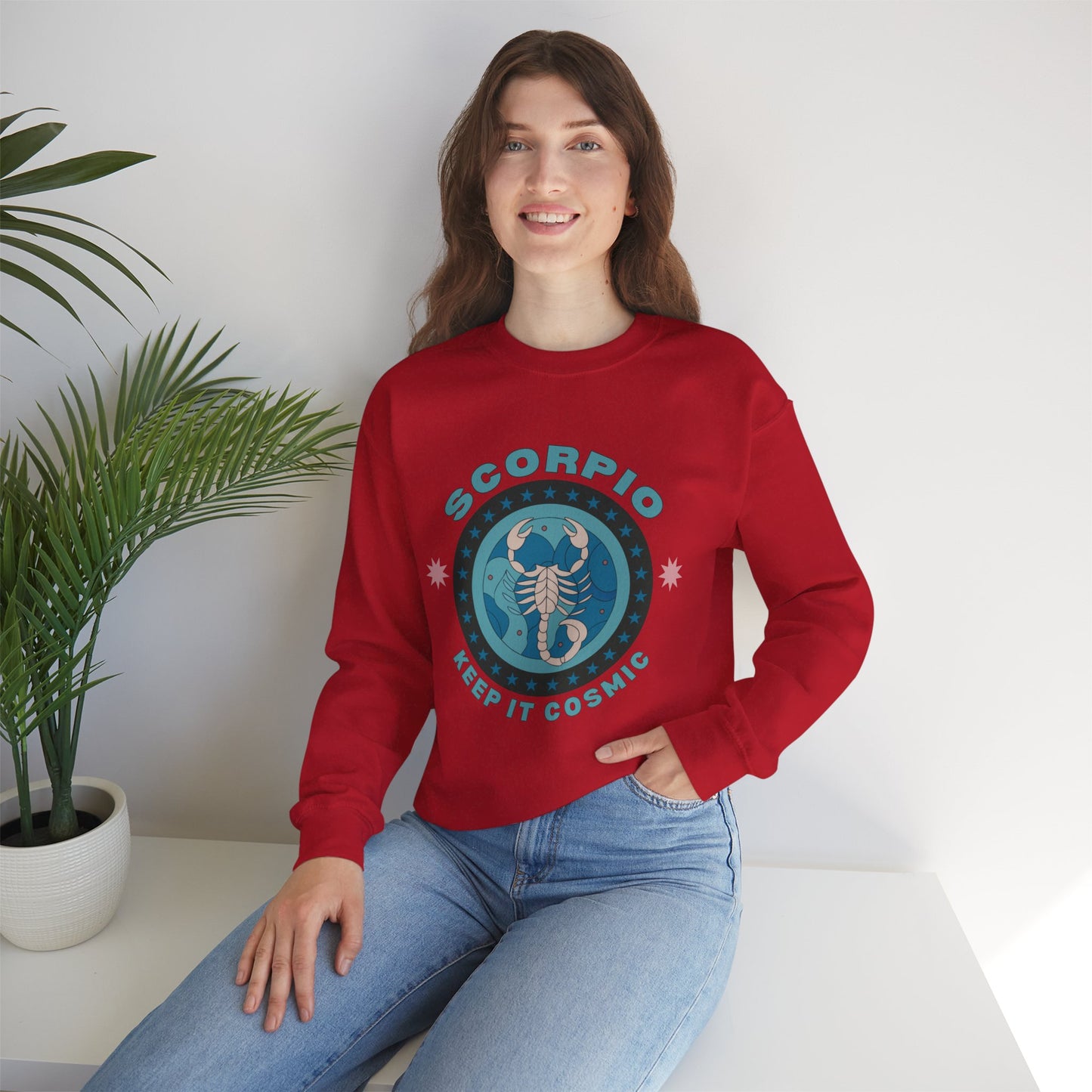 Keep It Cosmic - Retro Star Sign Astro Sweatshirt | Scorpio