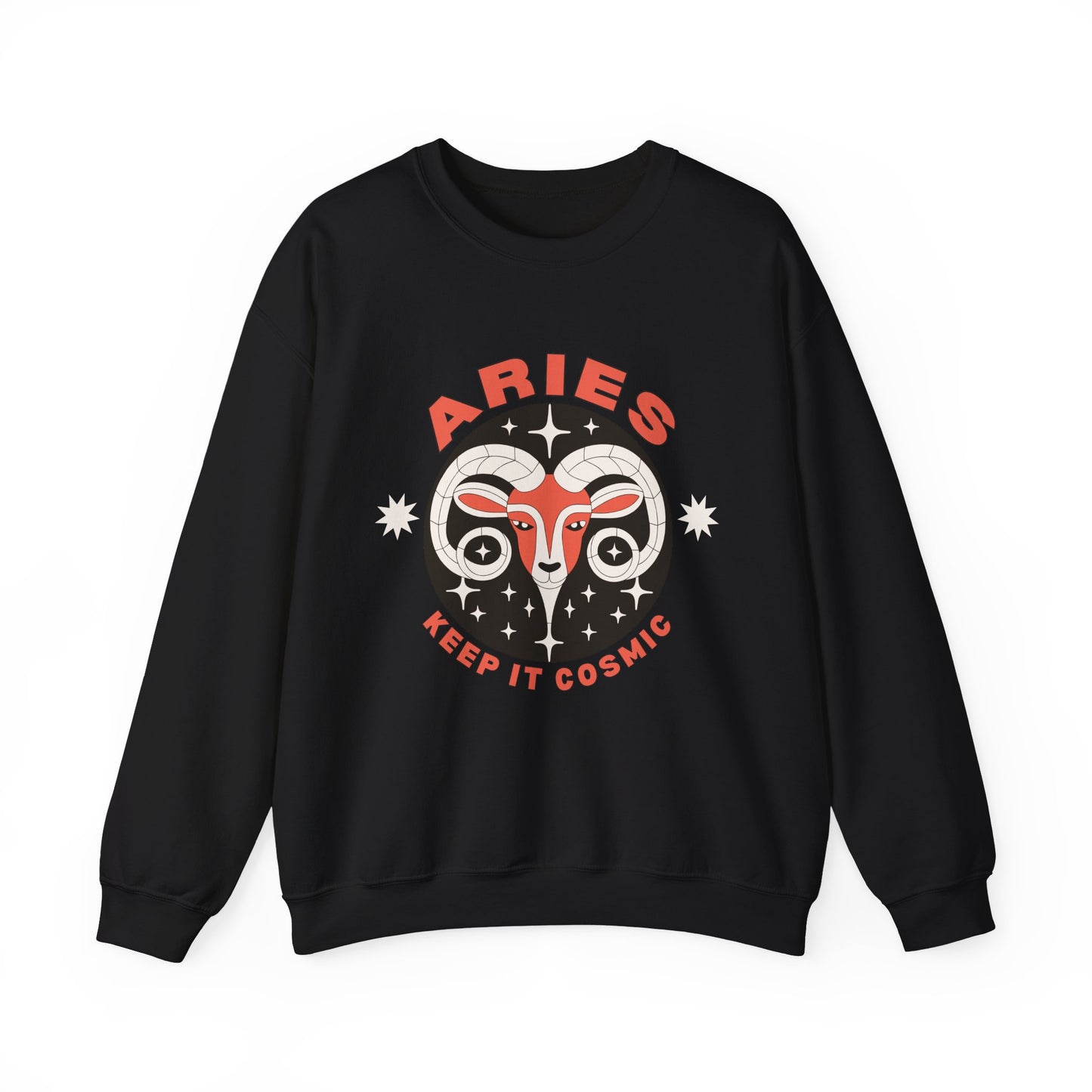 Keep It Cosmic - Retro Star Sign Astro Sweatshirt | Aries