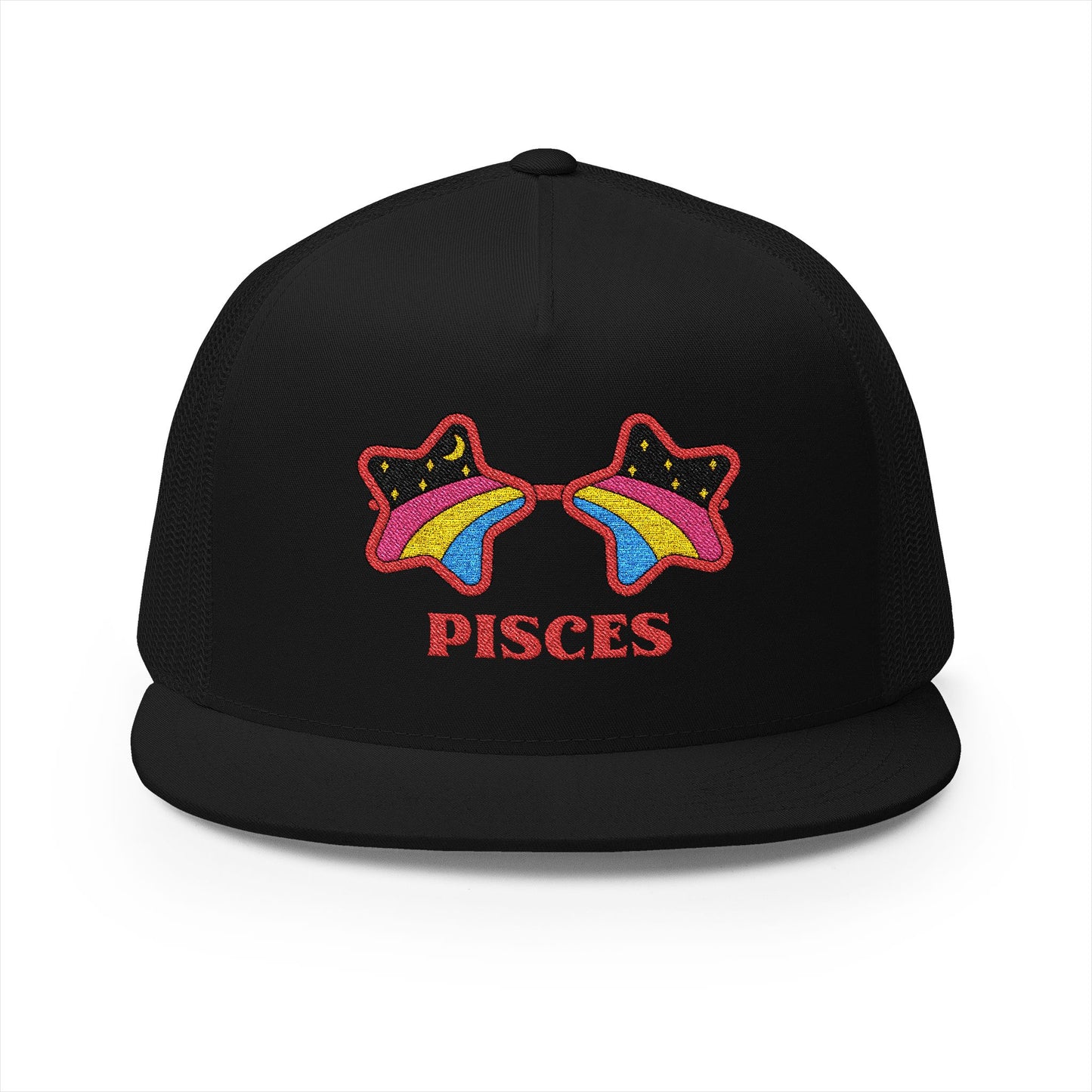 Retro Zodiac Sign Trucker Hat — Pisces