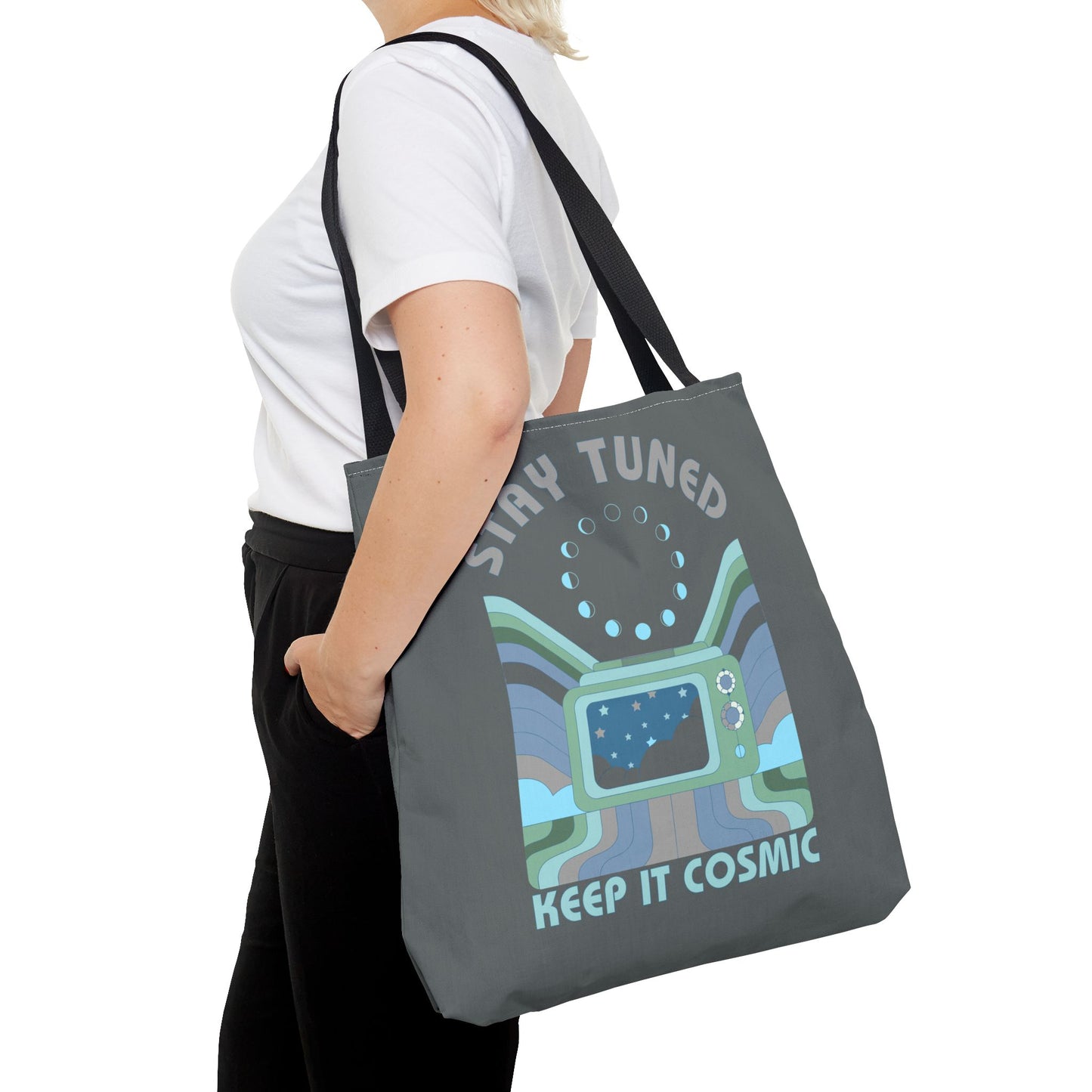 Stay Tuned - Keep it Cosmic Tote Bag