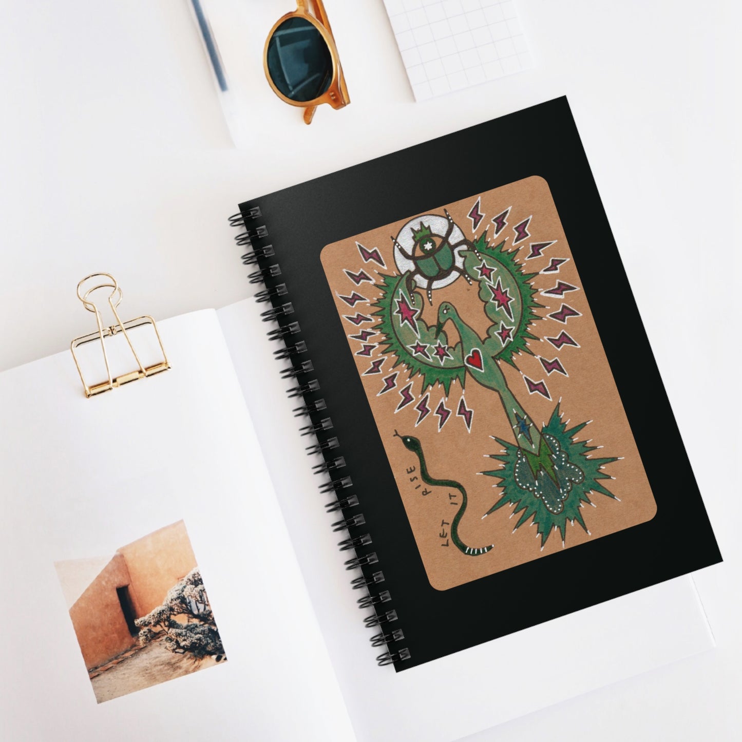 The Alchemy of Remembering Journal | Goddess Mnemosyne Spiral Notebook (6" x 8")