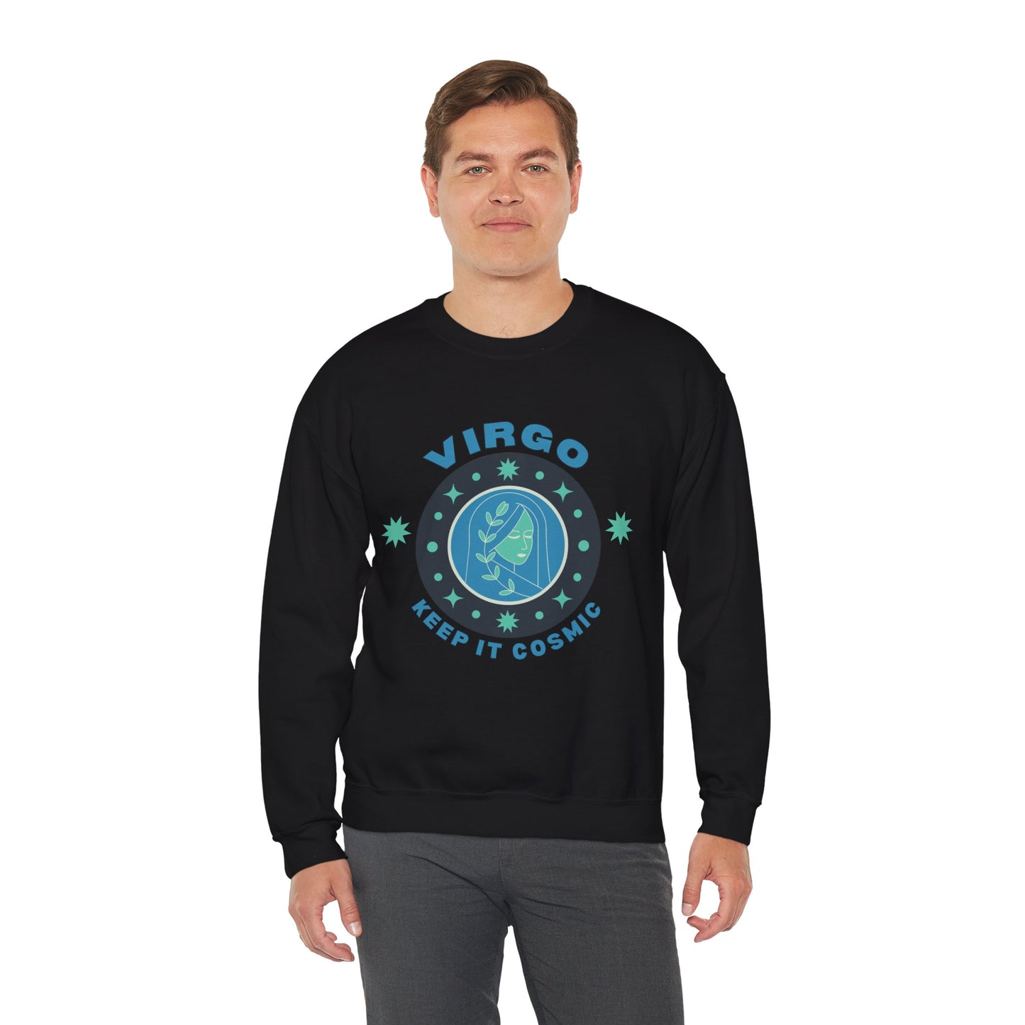 Keep It Cosmic - Retro Star Sign Astro Sweatshirt | Virgo
