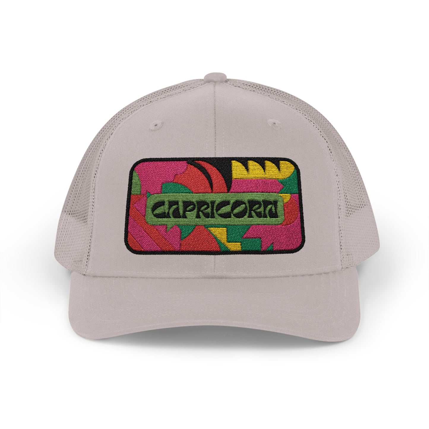 Capricorn Trucker Hat - Retro Astrology Snapback Cap - Embroidered Horoscope Hat