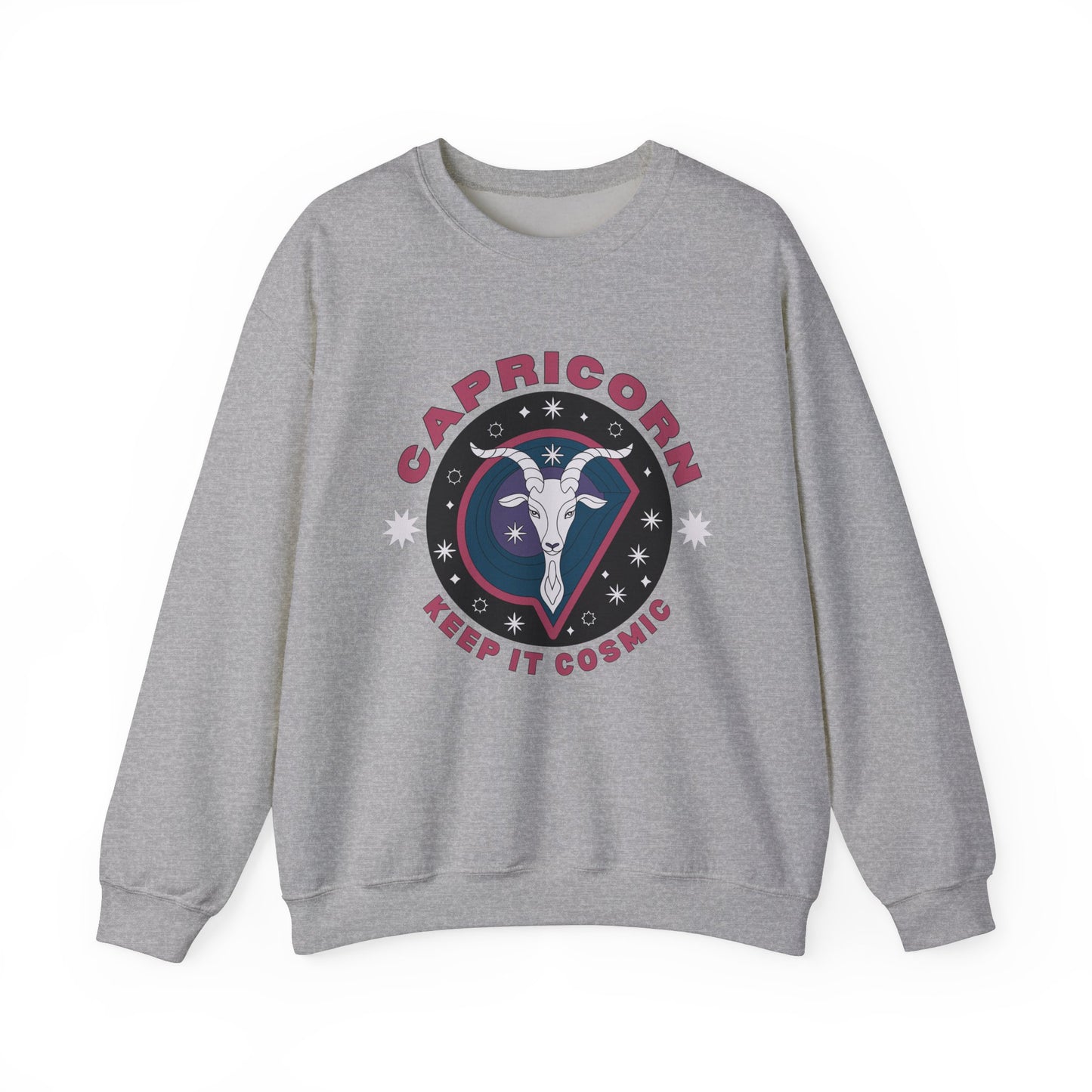 Keep It Cosmic - Retro Star Sign Astro Sweatshirt | Capricorn