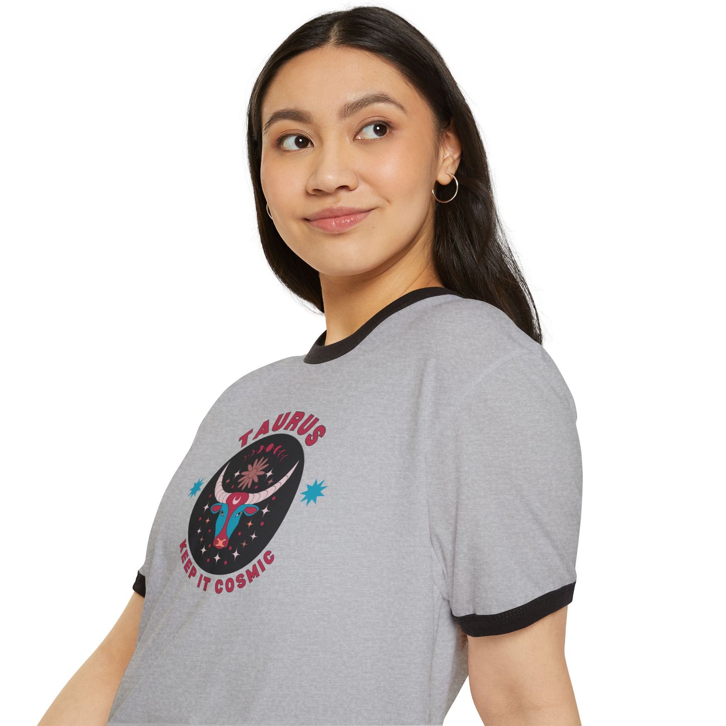 Keep it Cosmic Astrology Retro Ringer Tee — Taurus Zodiac T-Shirt