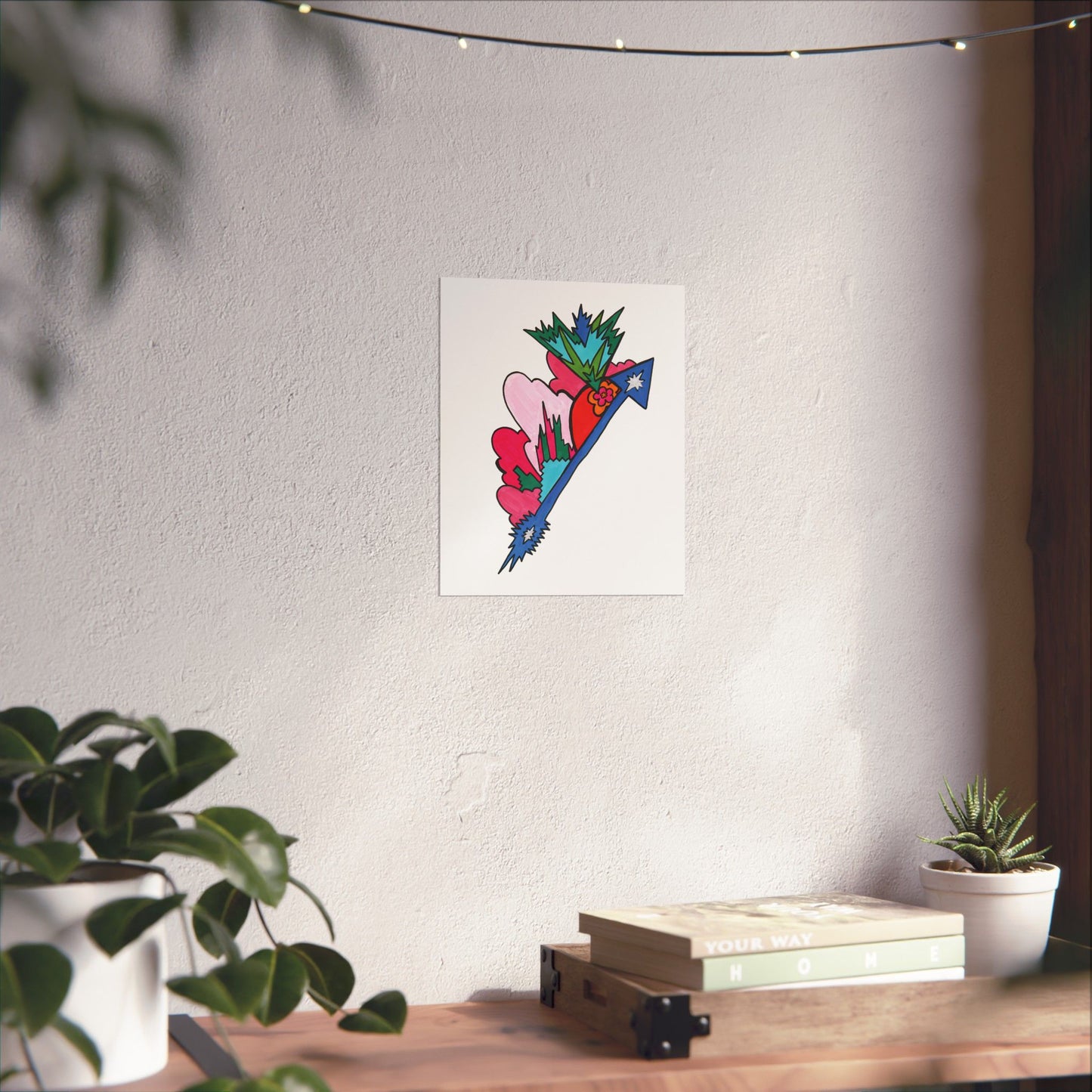 Blossom Arrow Abstract Art Print