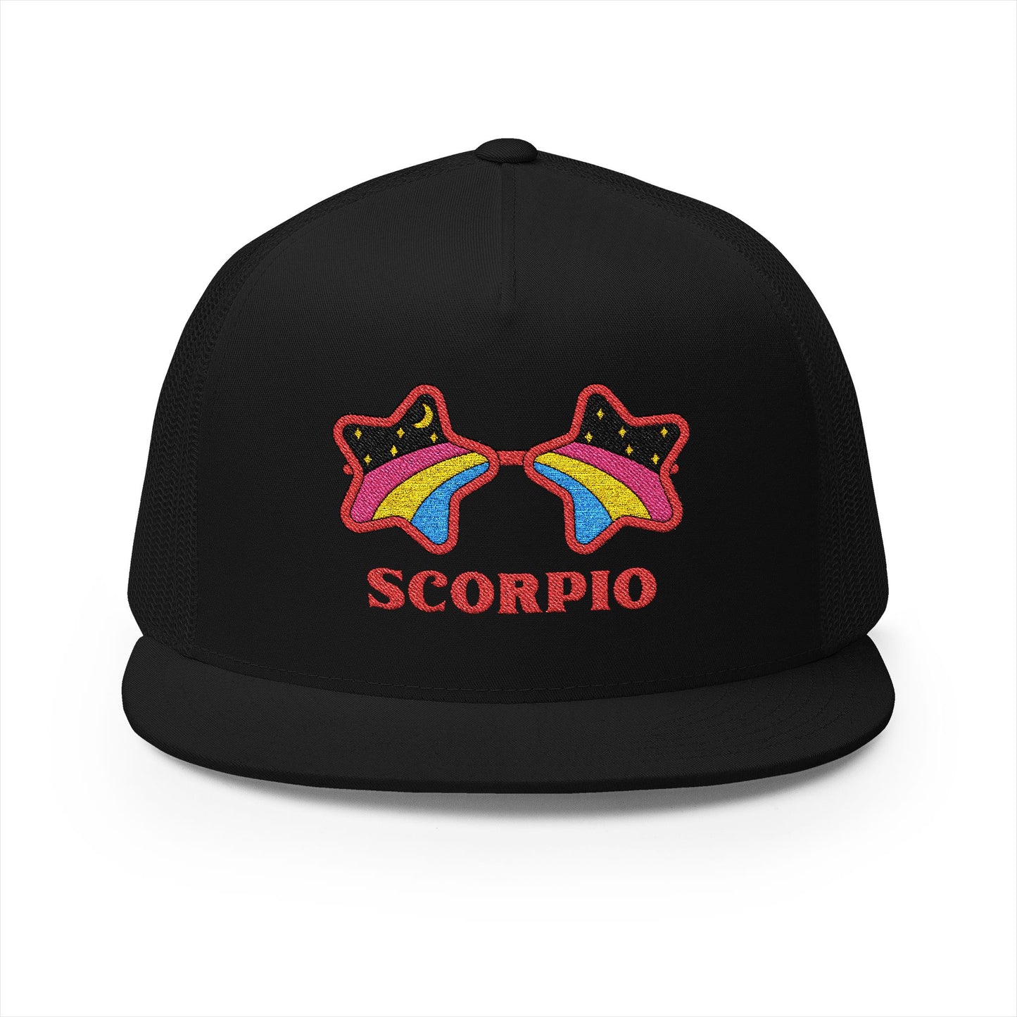 Retro Zodiac Sign Trucker Hat — Scorpio