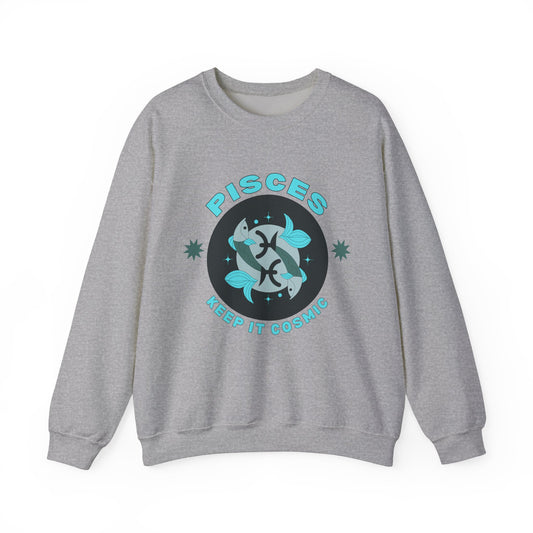 Keep It Cosmic - Retro Star Sign Astro Sweatshirt | Pisces