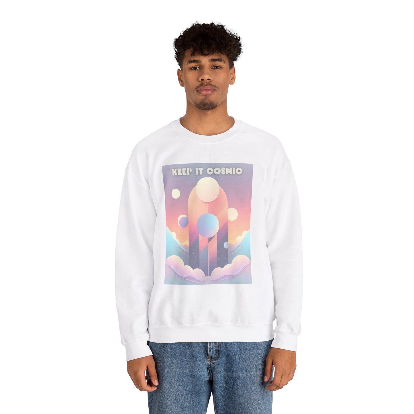 Pastel Cosmos Sweatshirt – Keep It Cosmic Celestial Aesthetic Crewneck