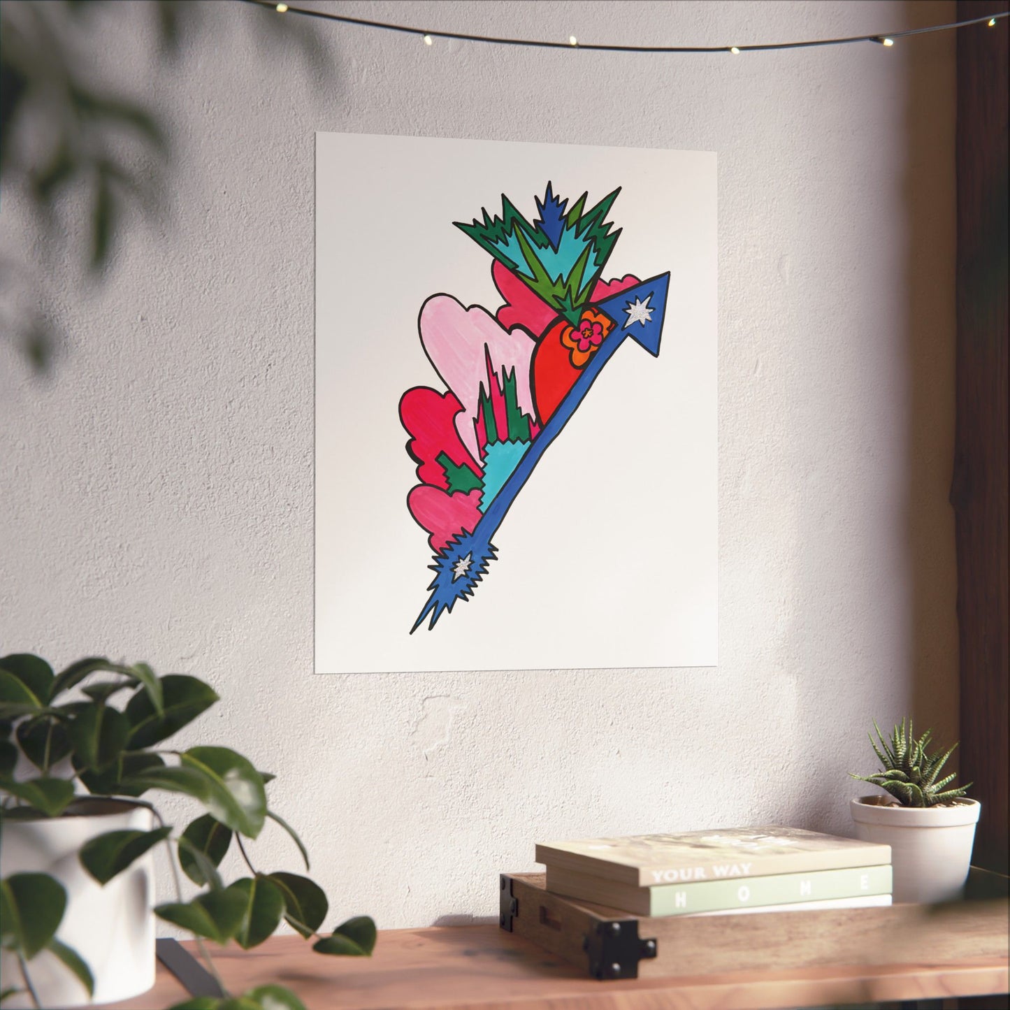 Blossom Arrow Abstract Art Print