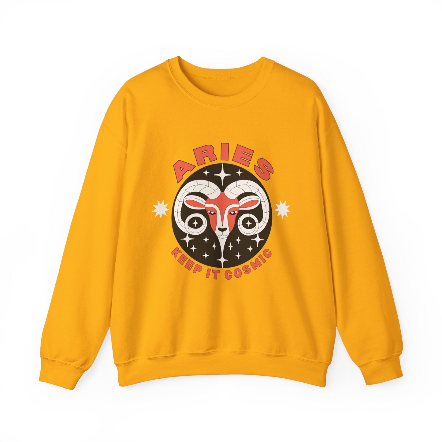 Keep It Cosmic - Retro Star Sign Astro Sweatshirt | Aries