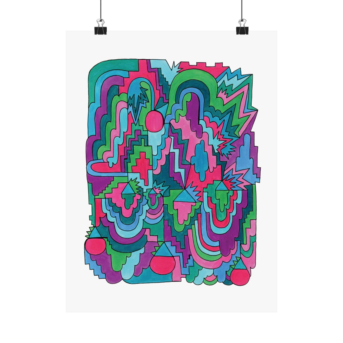 Maxed Out Abstract Maximalist Art print