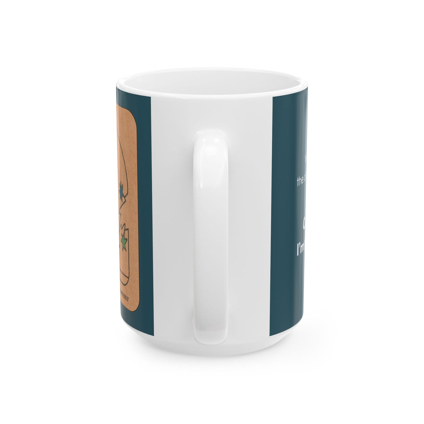 Dark Moon Mode “Can’t talk. I’m processing.” | Cosmic Art Ceramic Mug (11oz / 15oz)