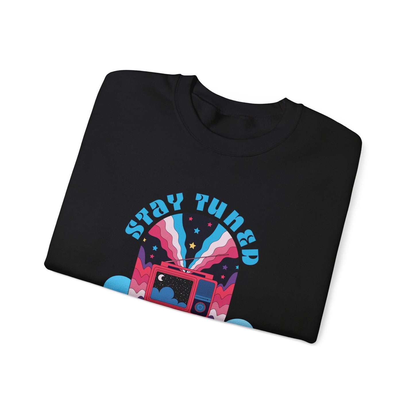 Stay Tuned Cosmic Retro Sweatshirt - Dreamglow Celestial Crewneck