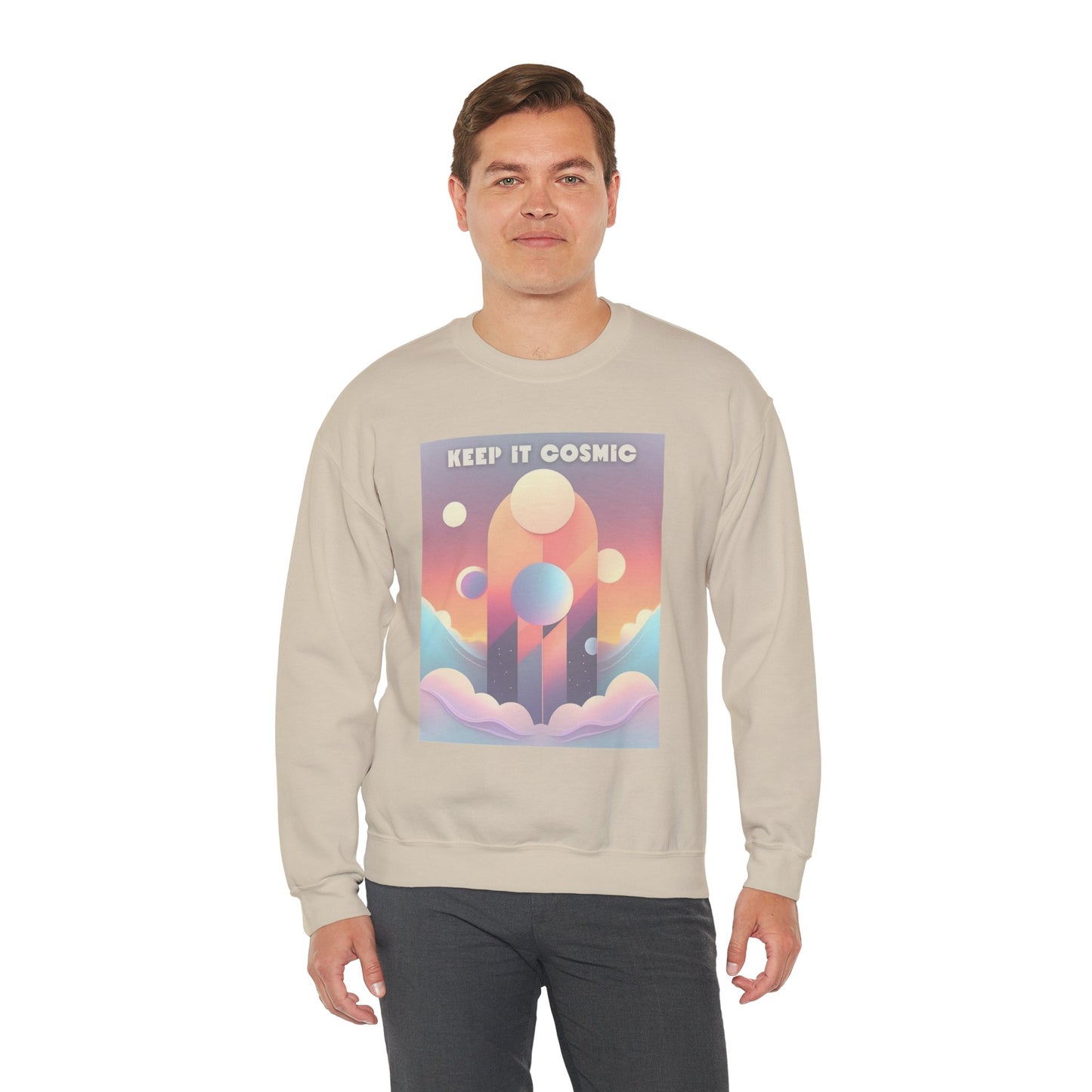 Pastel Cosmos Sweatshirt – Keep It Cosmic Celestial Aesthetic Crewneck