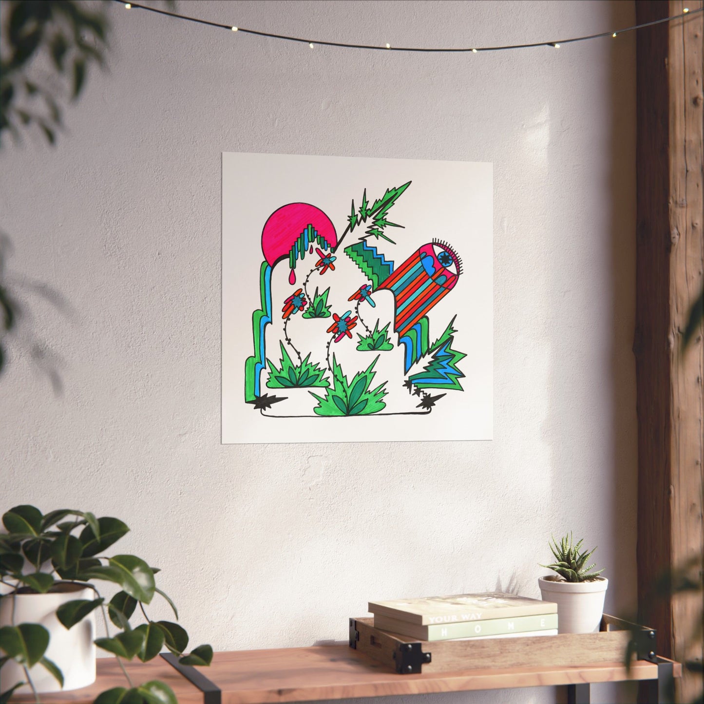 Wild Eye Abstract Botanical Art Print