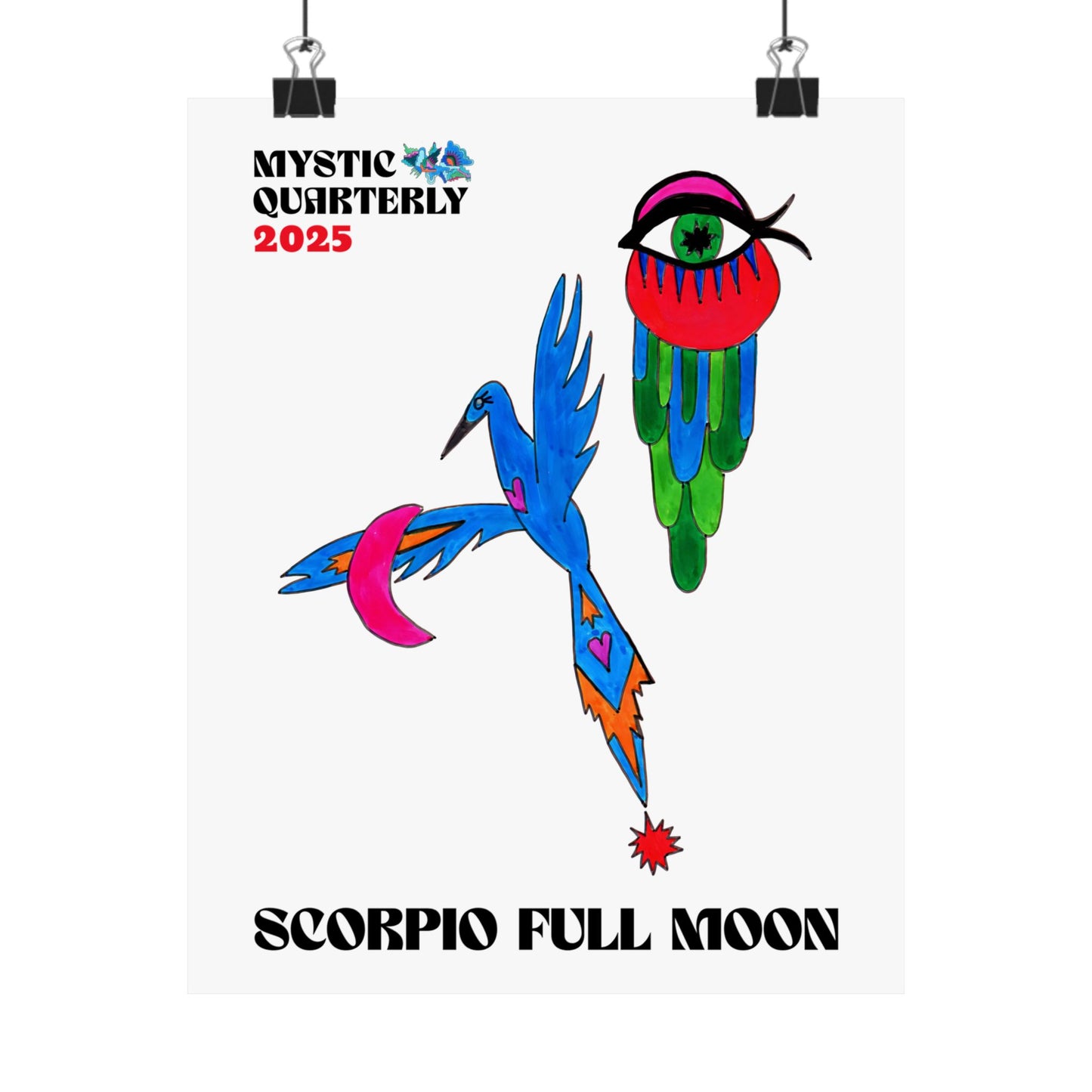 Scorpio Full Moon 2025 Fine Art Print (Minimalist Edition)