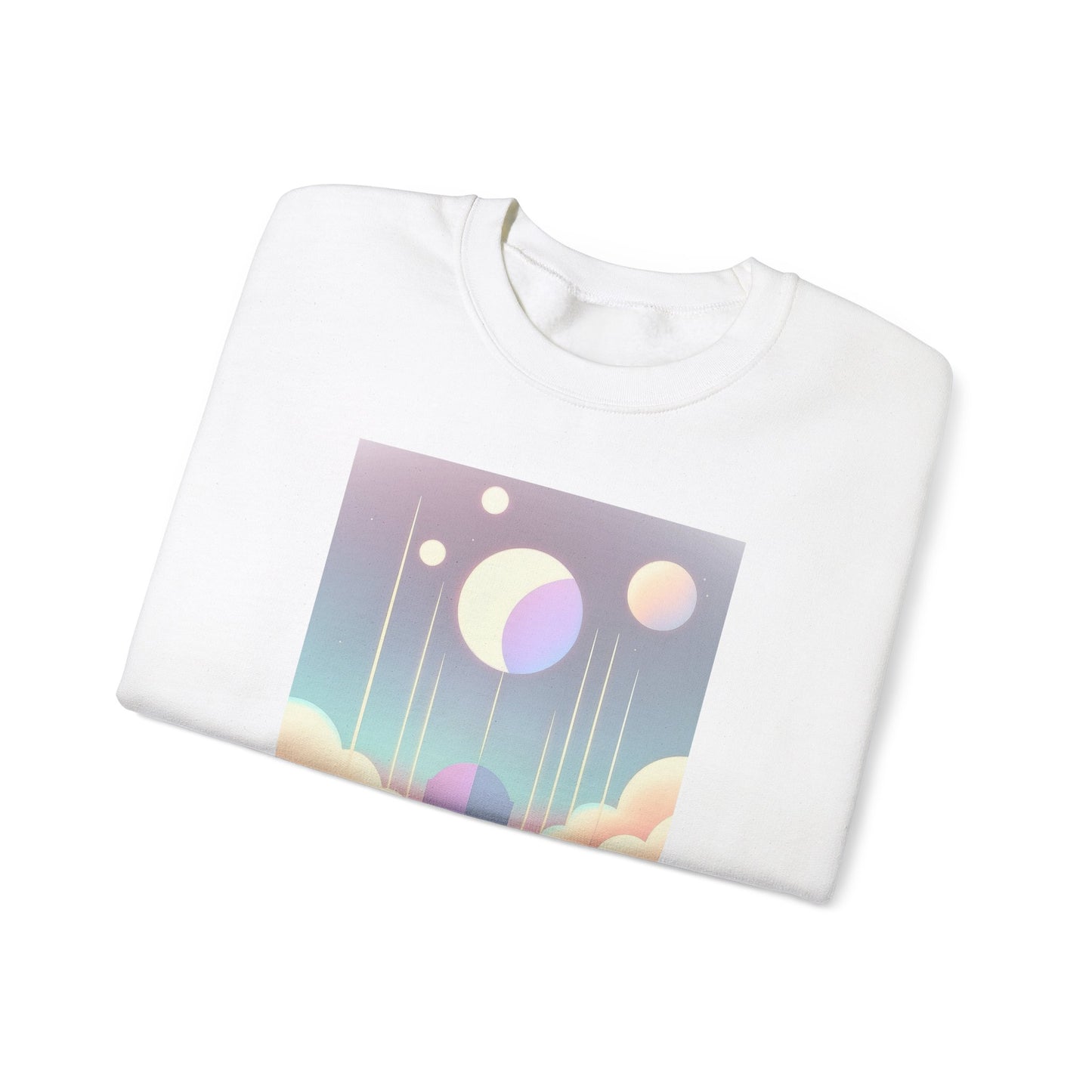 Keep It Cosmic Pastel Sweatshirt – Retro Celestial Aesthetic Crewneck