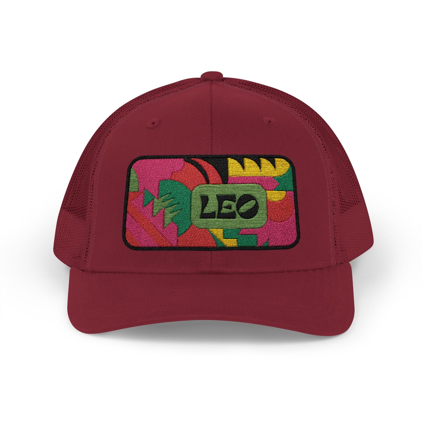 Leo Trucker Hat - Retro Astrology Snapback Cap - Embroidered Horoscope Hat