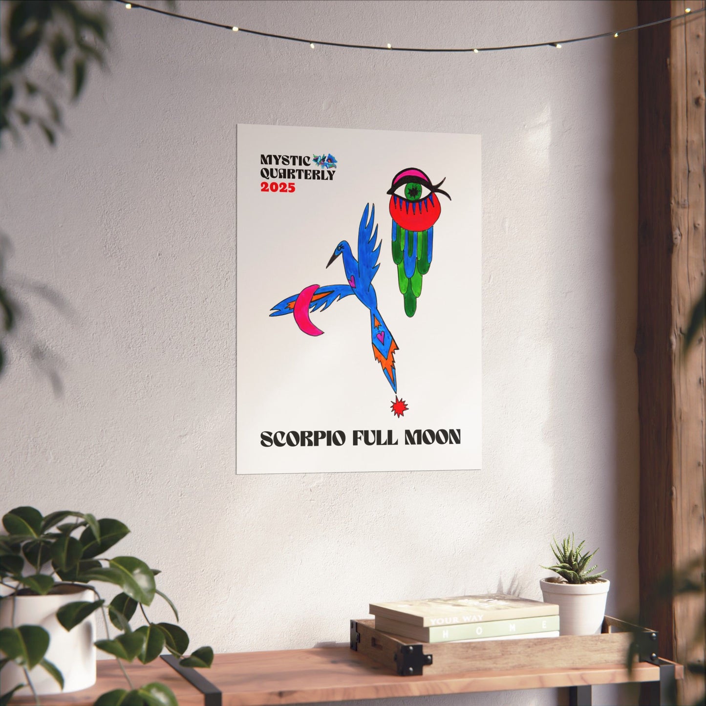 Scorpio Full Moon 2025 Fine Art Print (Minimalist Edition)
