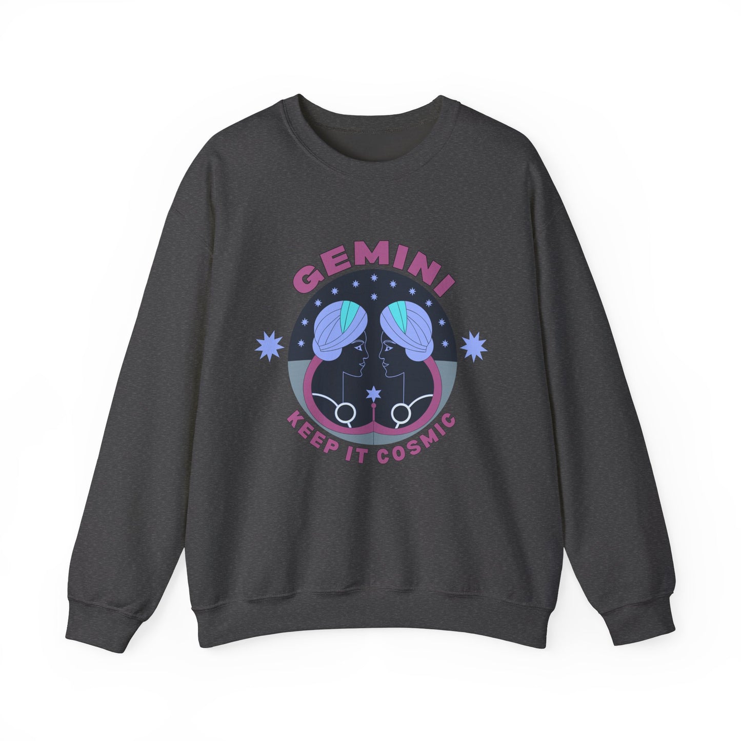 Keep It Cosmic - Retro Star Sign Astro Sweatshirt | Gemini