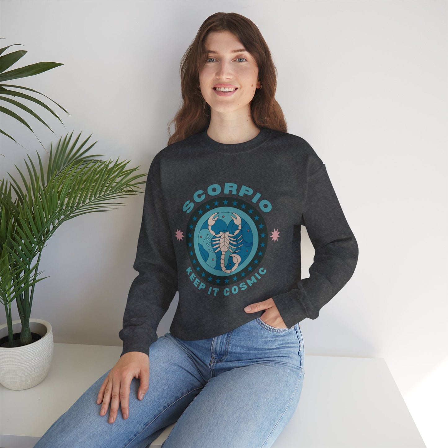 Keep It Cosmic - Retro Star Sign Astro Sweatshirt | Scorpio