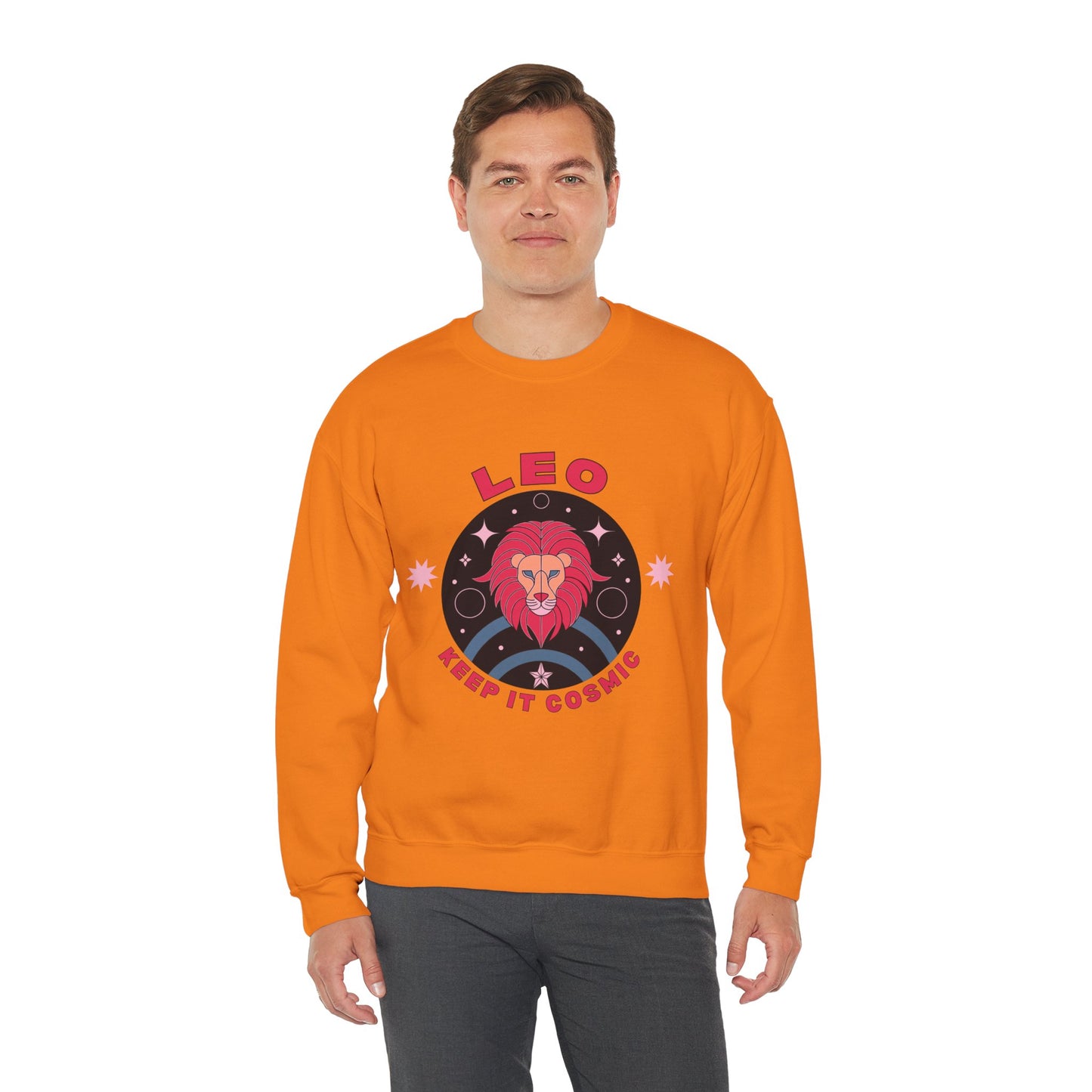 Keep It Cosmic - Retro Star Sign Astro Sweatshirt | Leo