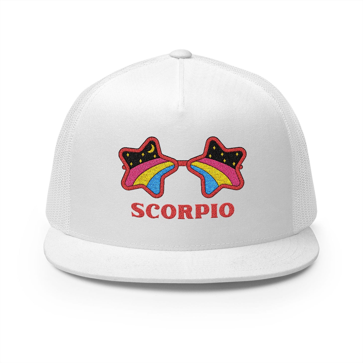 Retro Zodiac Sign Trucker Hat — Scorpio