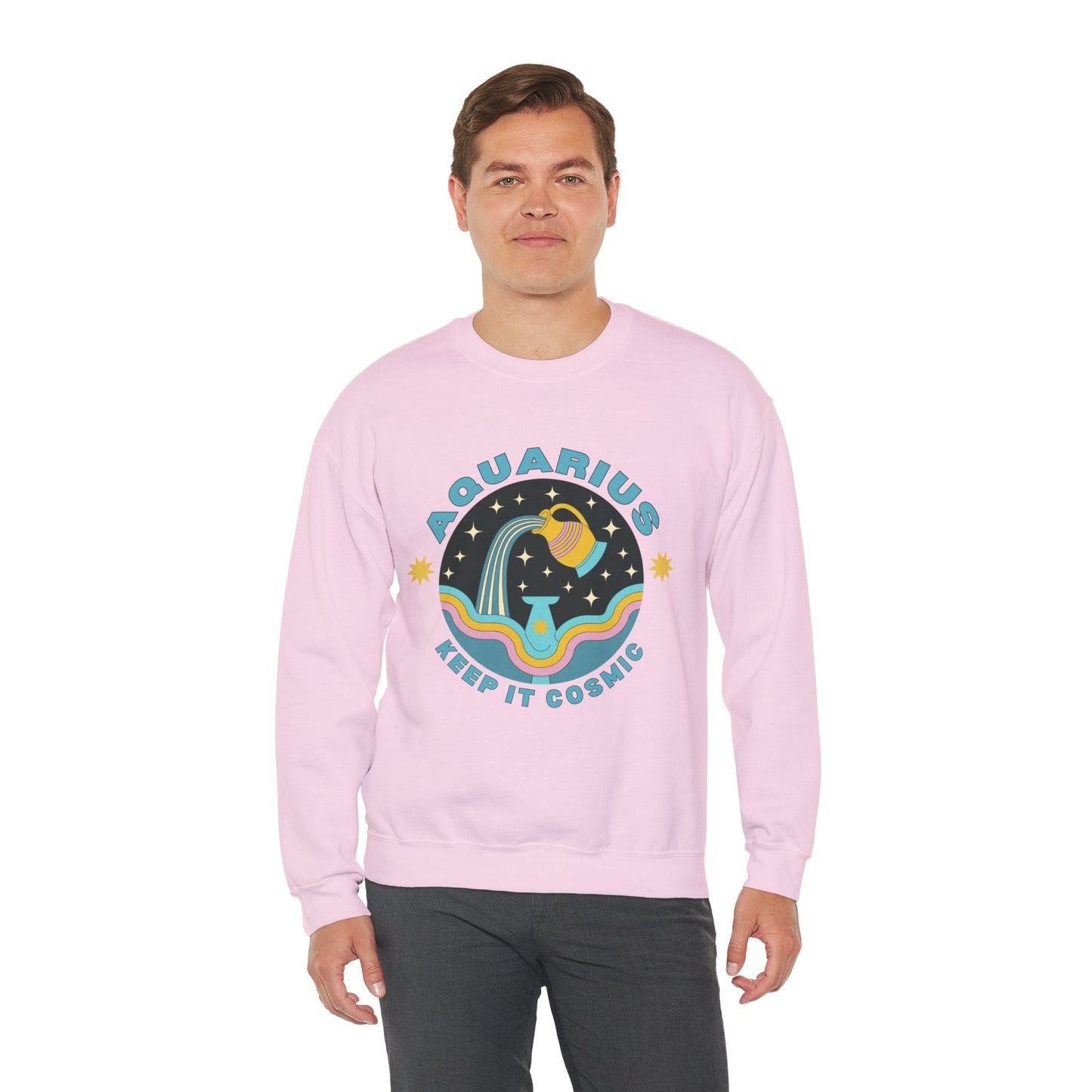Keep It Cosmic - Retro Star Sign Astro Sweatshirt | Aquarius