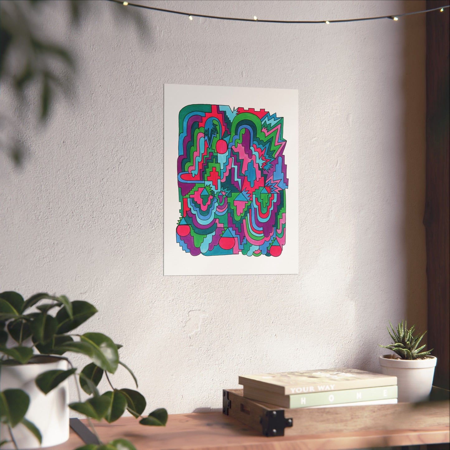 Maxed Out Abstract Maximalist Art print