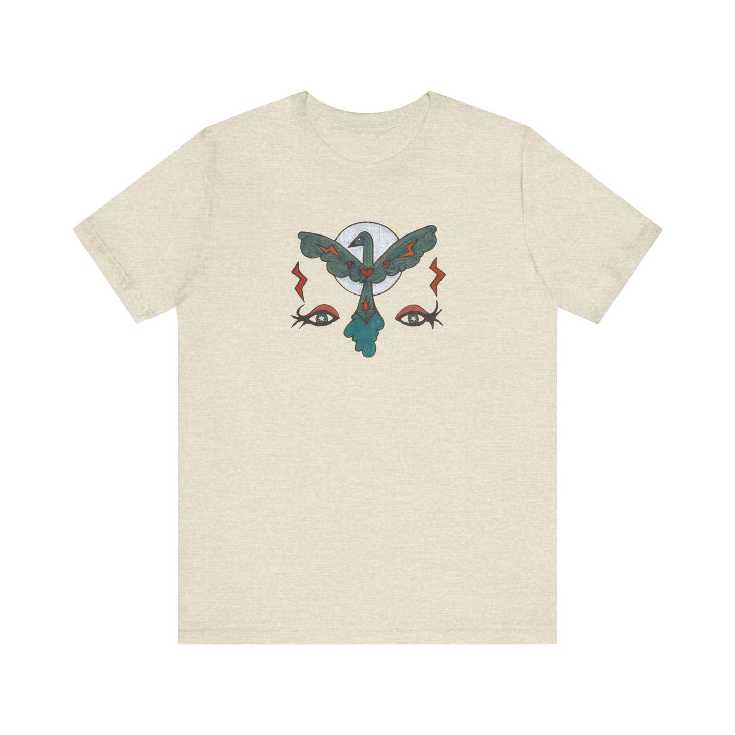 Feel to See Moon T-Shirt Tee | Esoteric Eyes Cosmic Art Tee (Unisex)