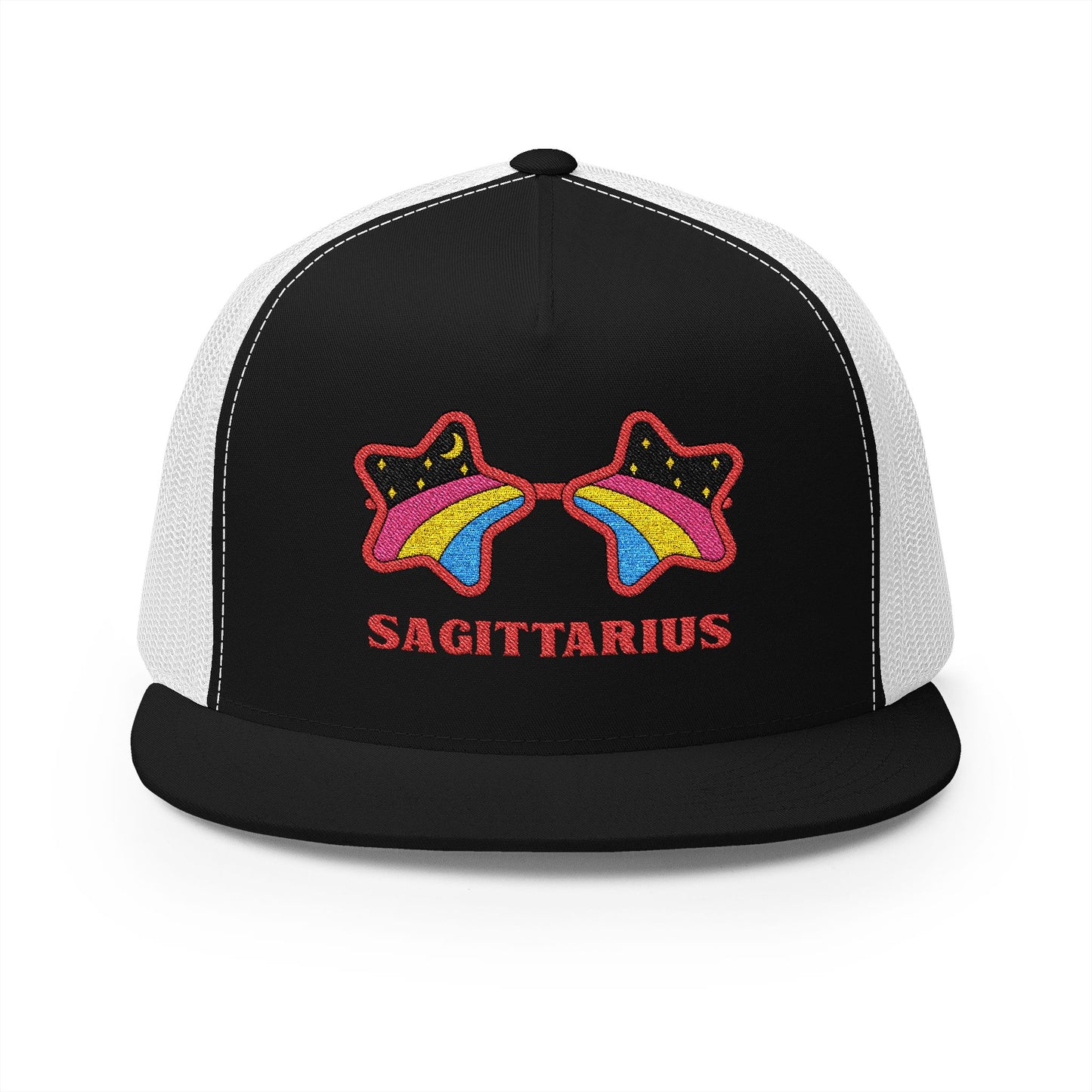 Retro Zodiac Sign Trucker Hat — Sagittarius