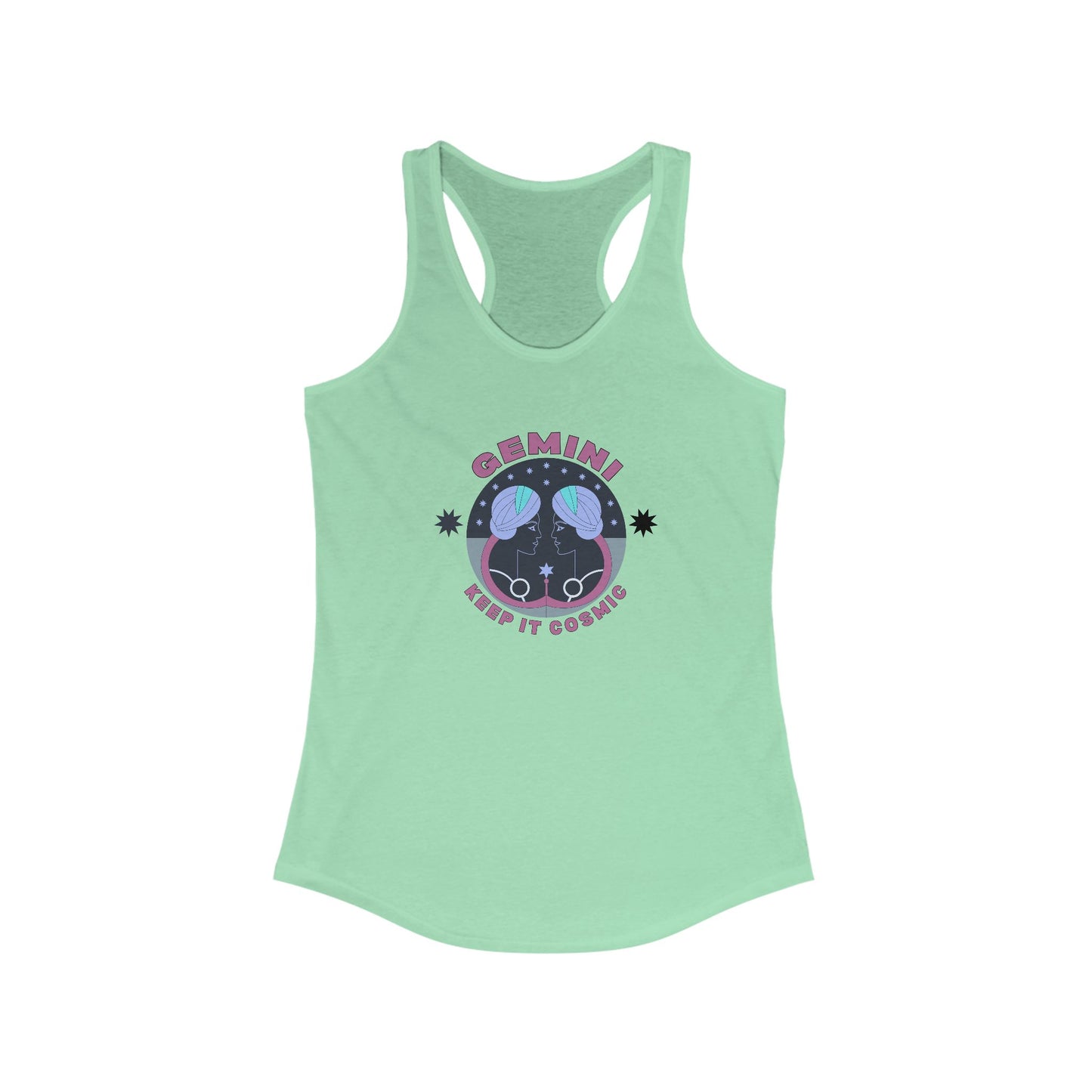 Keep it Cosmic Retro Gemini Astrology Tank Top