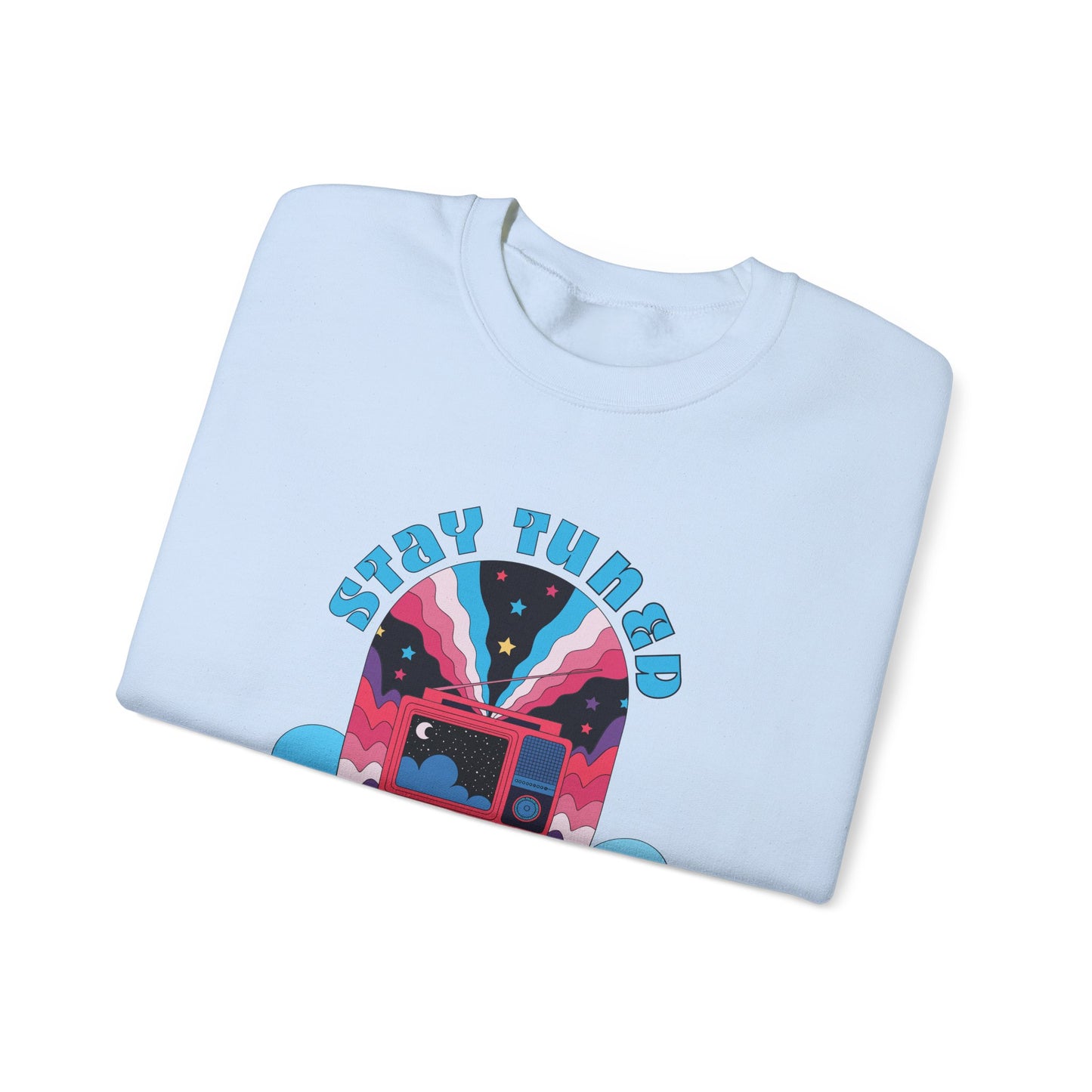 Stay Tuned Cosmic Retro Sweatshirt - Dreamglow Celestial Crewneck